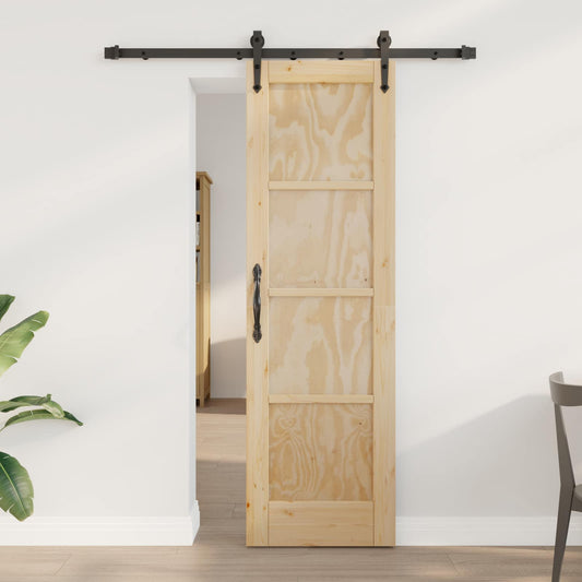Sliding Door ORKDAL Natural 61 x 198.5 cm Solid Pine Wood