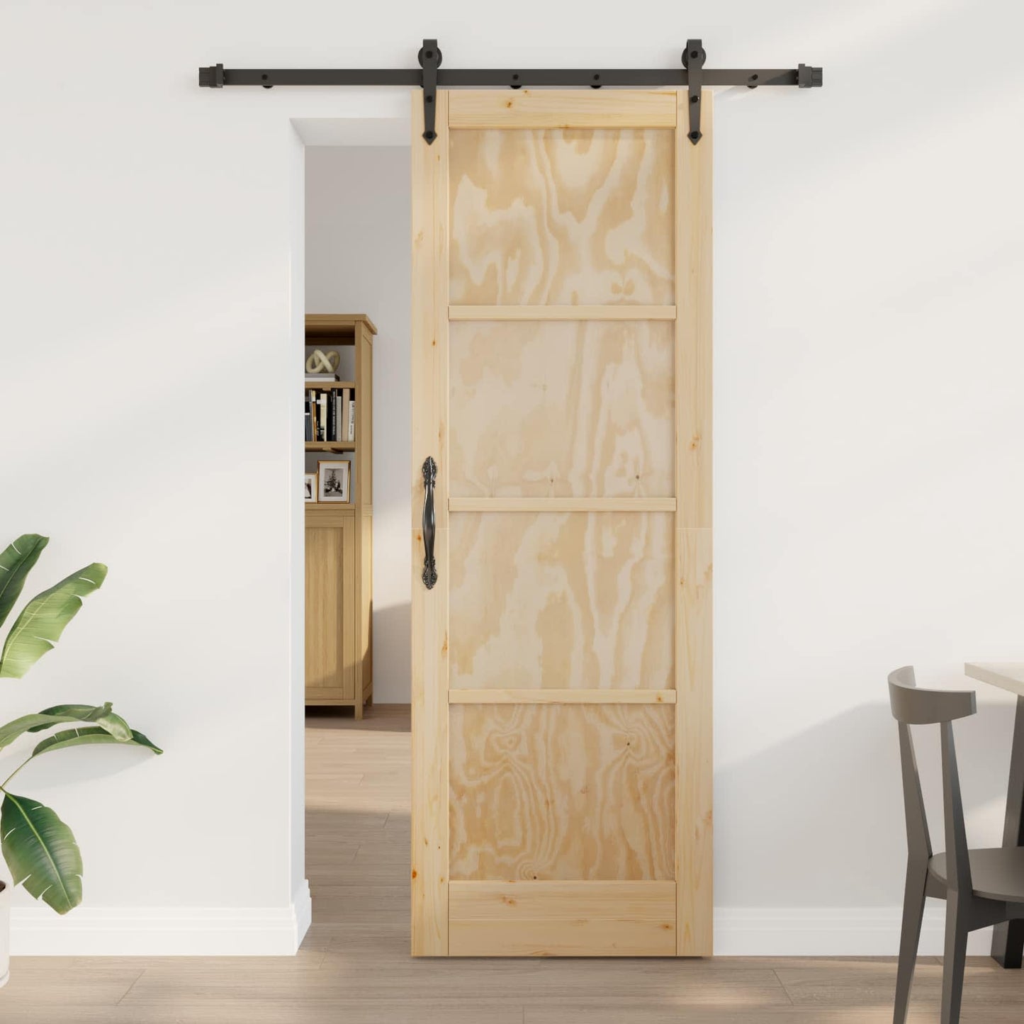 Sliding Door ORKDAL Natural 73.5 x 211 cm Solid Pine Wood