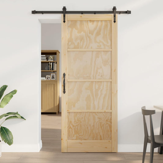 Sliding Door ORKDAL Natural 86 x 211 cm Solid Pine Wood