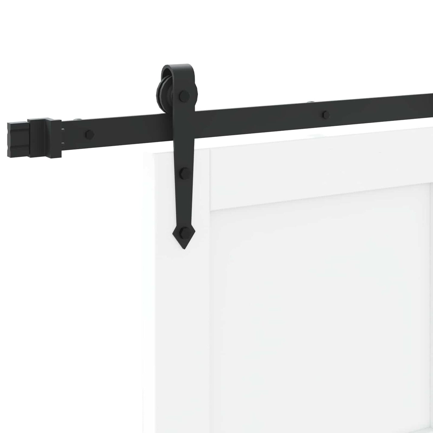 Sliding Door ORKDAL White 83 x 232 cm Solid Pine Wood