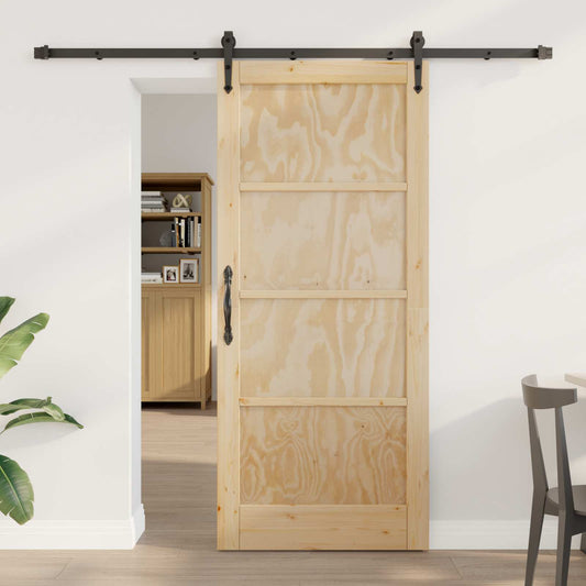 Sliding Door ORKDAL Natural 86 x 198.5 cm Solid Pine Wood