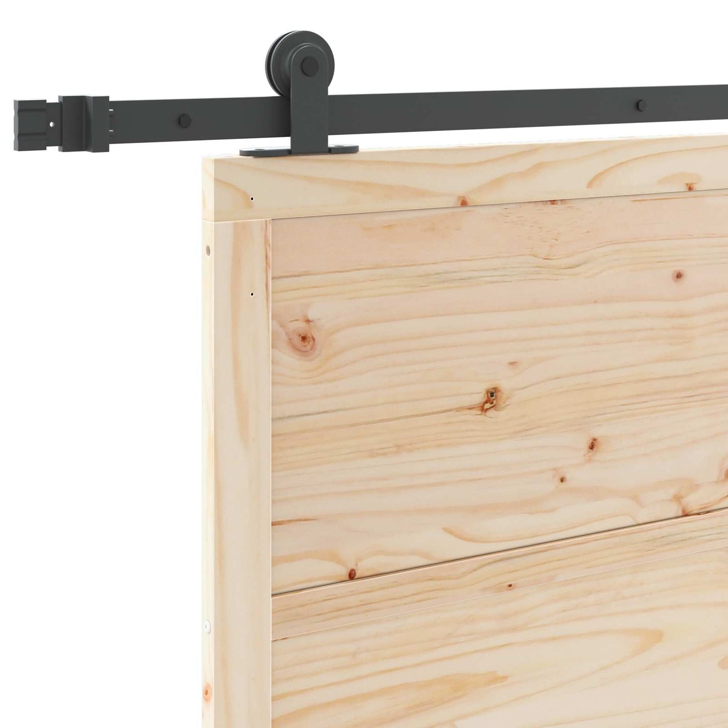 Sliding Door Natural 80 x 208 cm Solid Pine Wood
