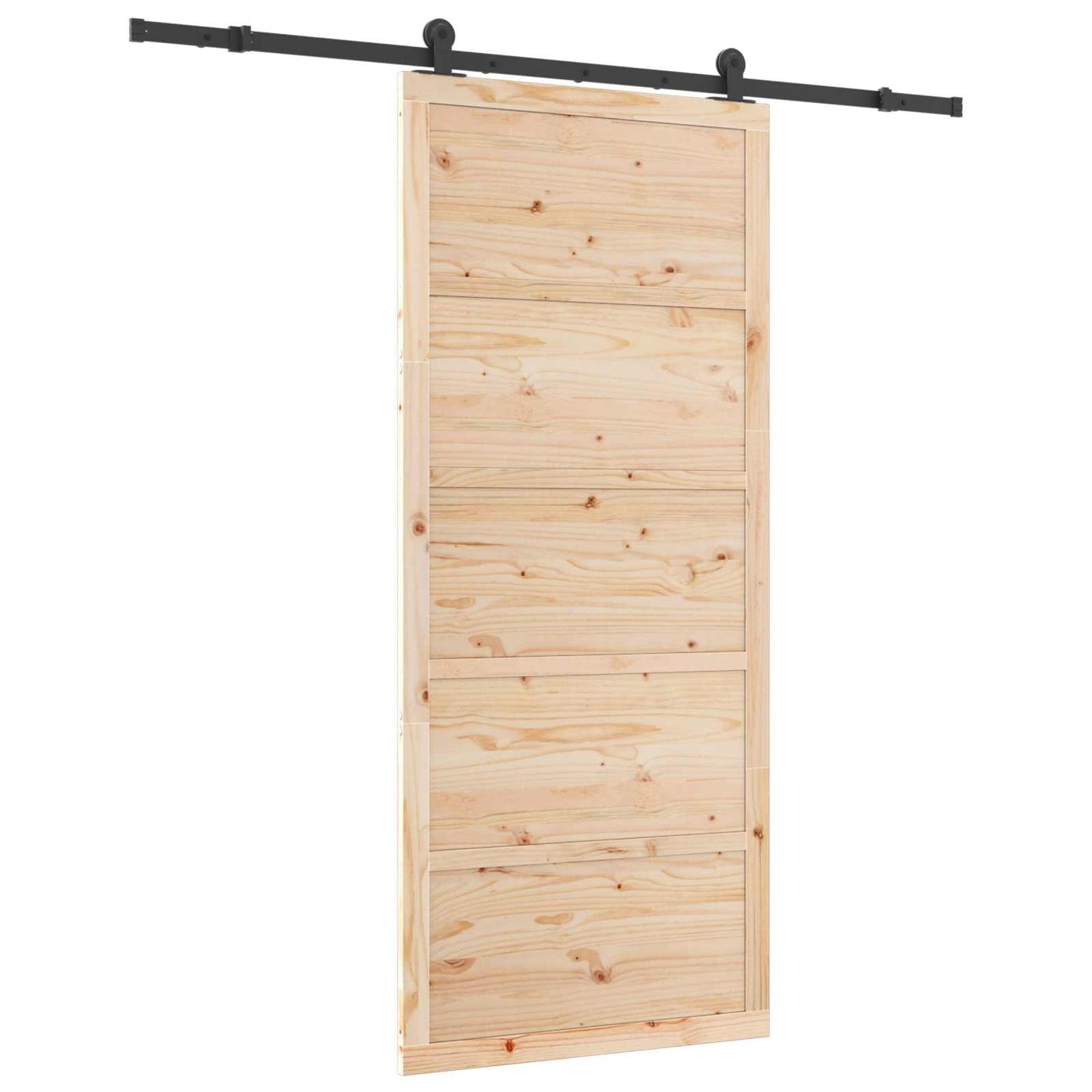 Sliding Door Natural 80 x 208 cm Solid Pine Wood