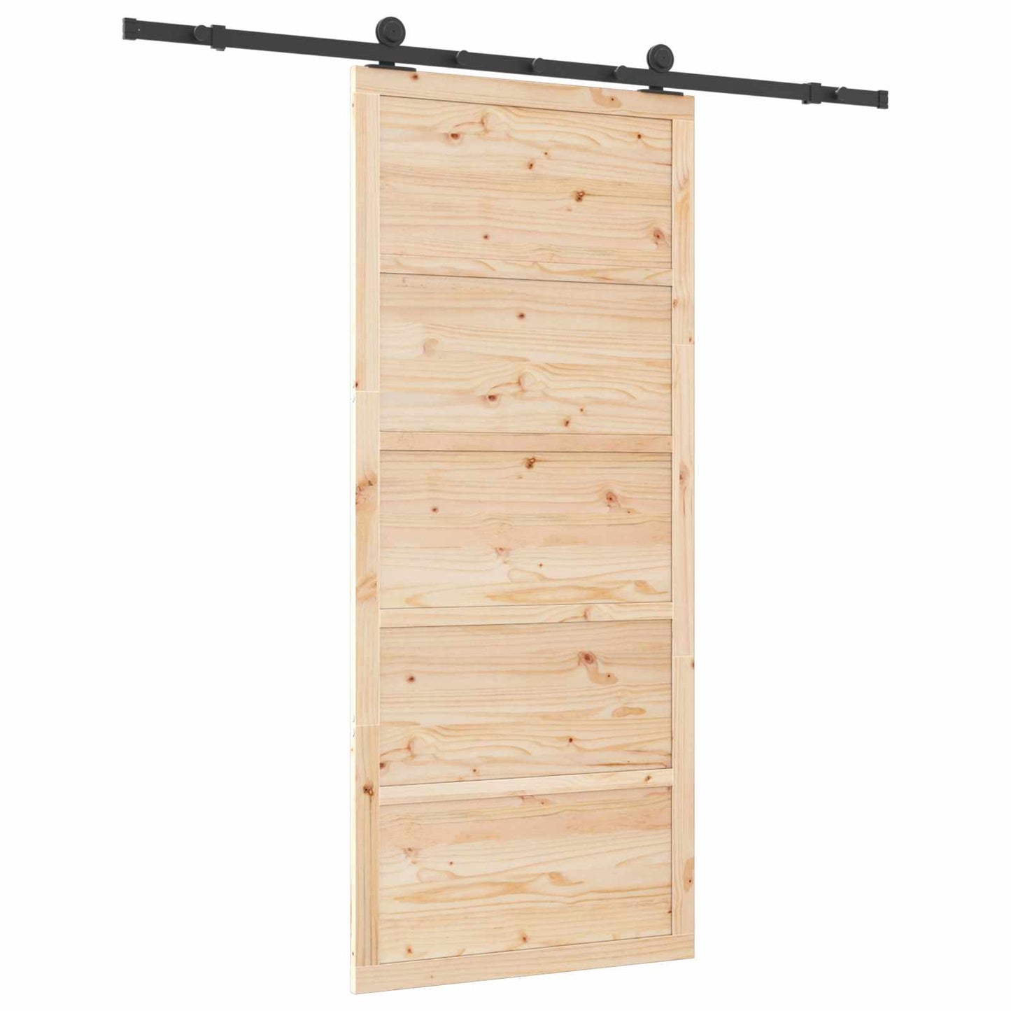 Sliding Door Natural 80 x 208 cm Solid Pine Wood