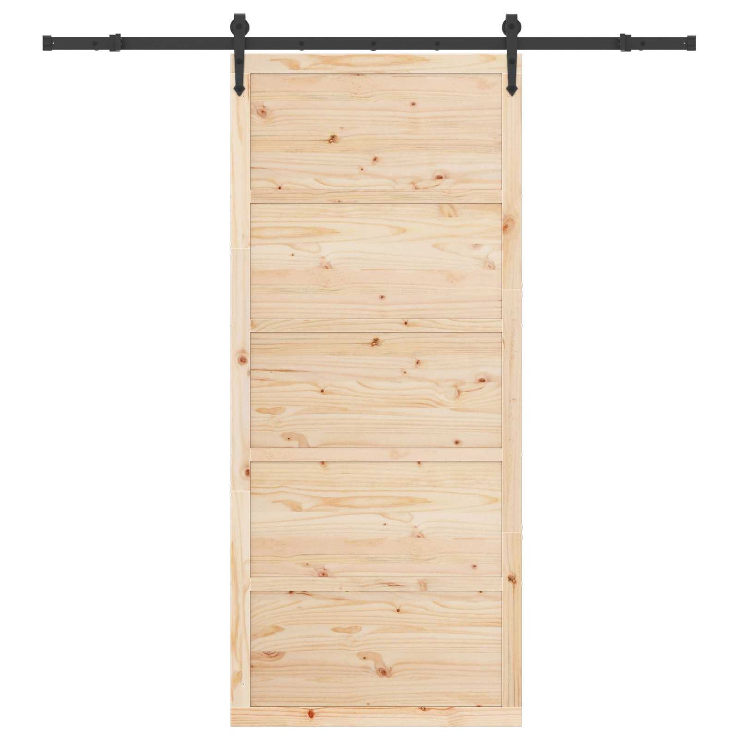 Sliding Door Natural 100 x 208 cm Solid Pine Wood