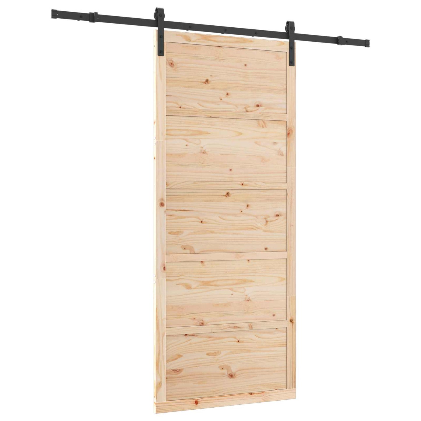 Sliding Door Natural 80 x 208 cm Solid Pine Wood