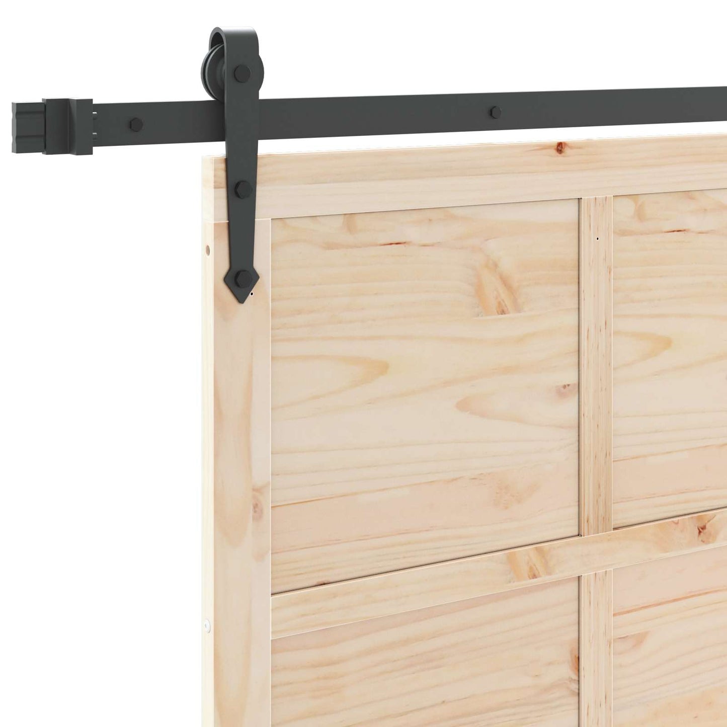 Sliding Door Natural 100 x 208 cm Solid Pine Wood