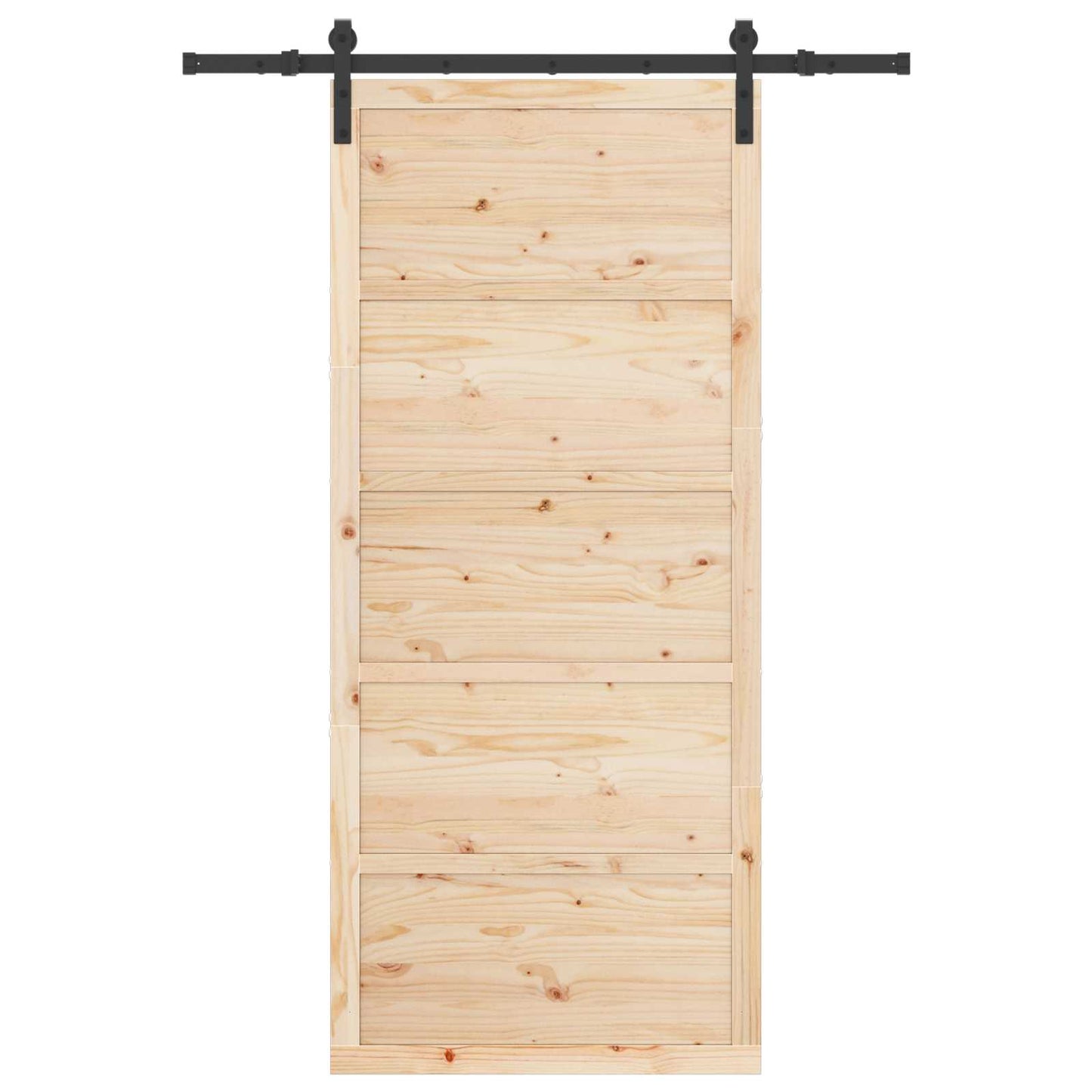 Sliding Door Natural 80 x 208 cm Solid Pine Wood