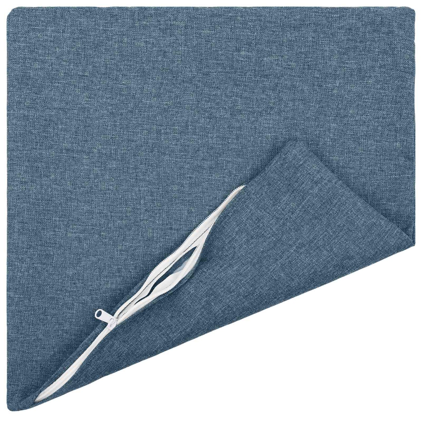 Cushion with Pillow HEERLEN 6 pcs Jeans Blue Fabric