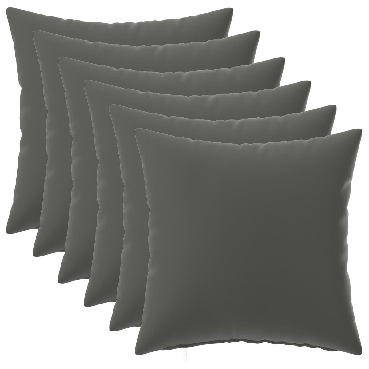 Throw Pillow 6 pcs HEERLEN Anthracite 30 x 30 cm Polyester