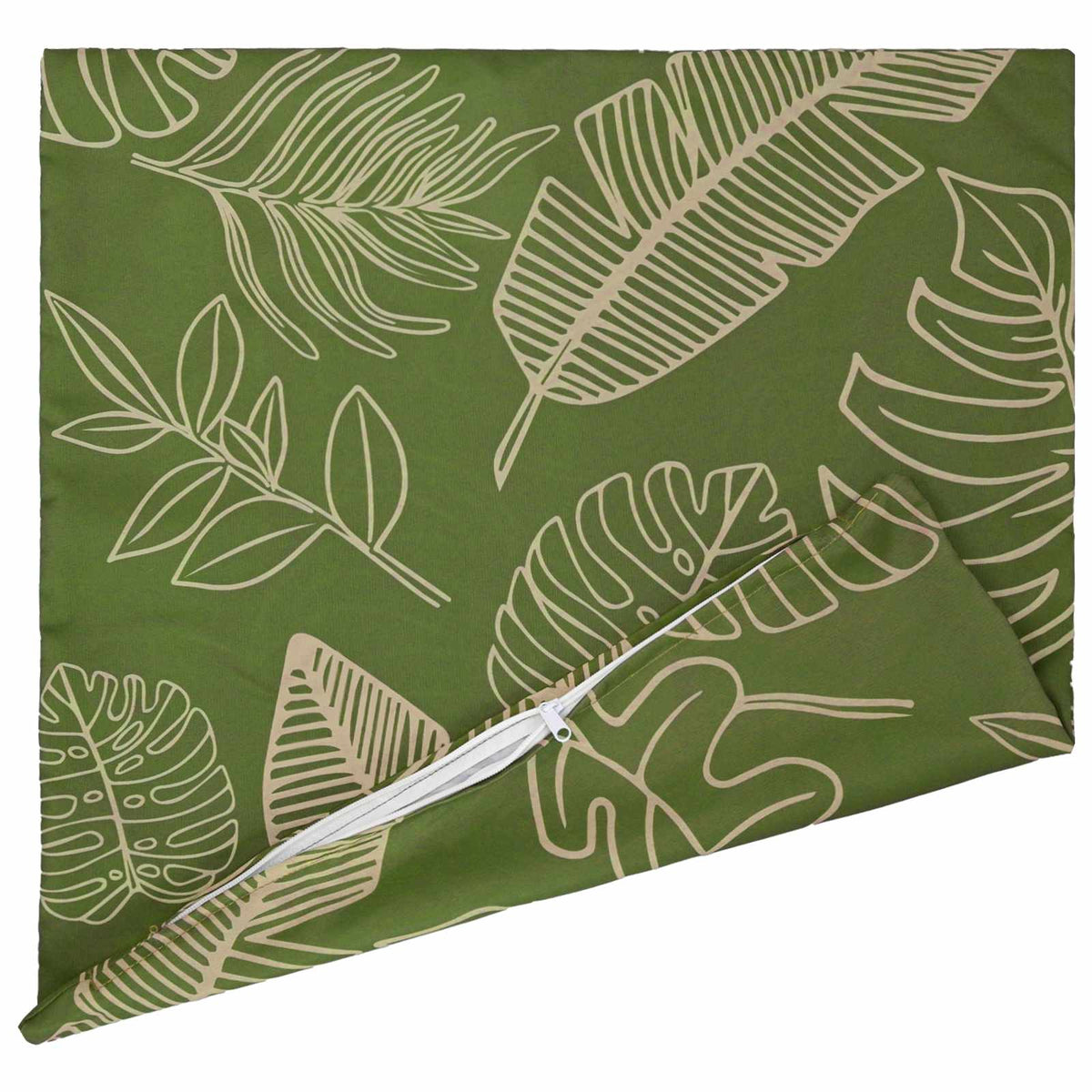 Cushion with Pillow HEERLEN 6 pcs Leaf Design Polyester