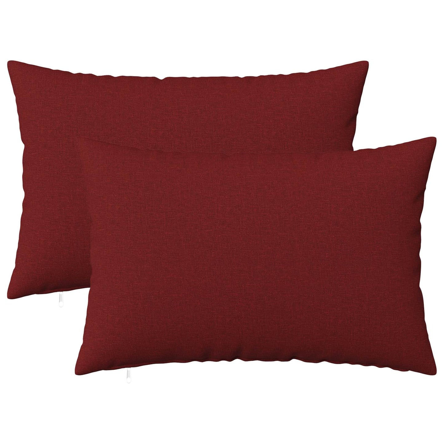 Cushion with Pillow HEERLEN 2 pcs Wine Red Fabric