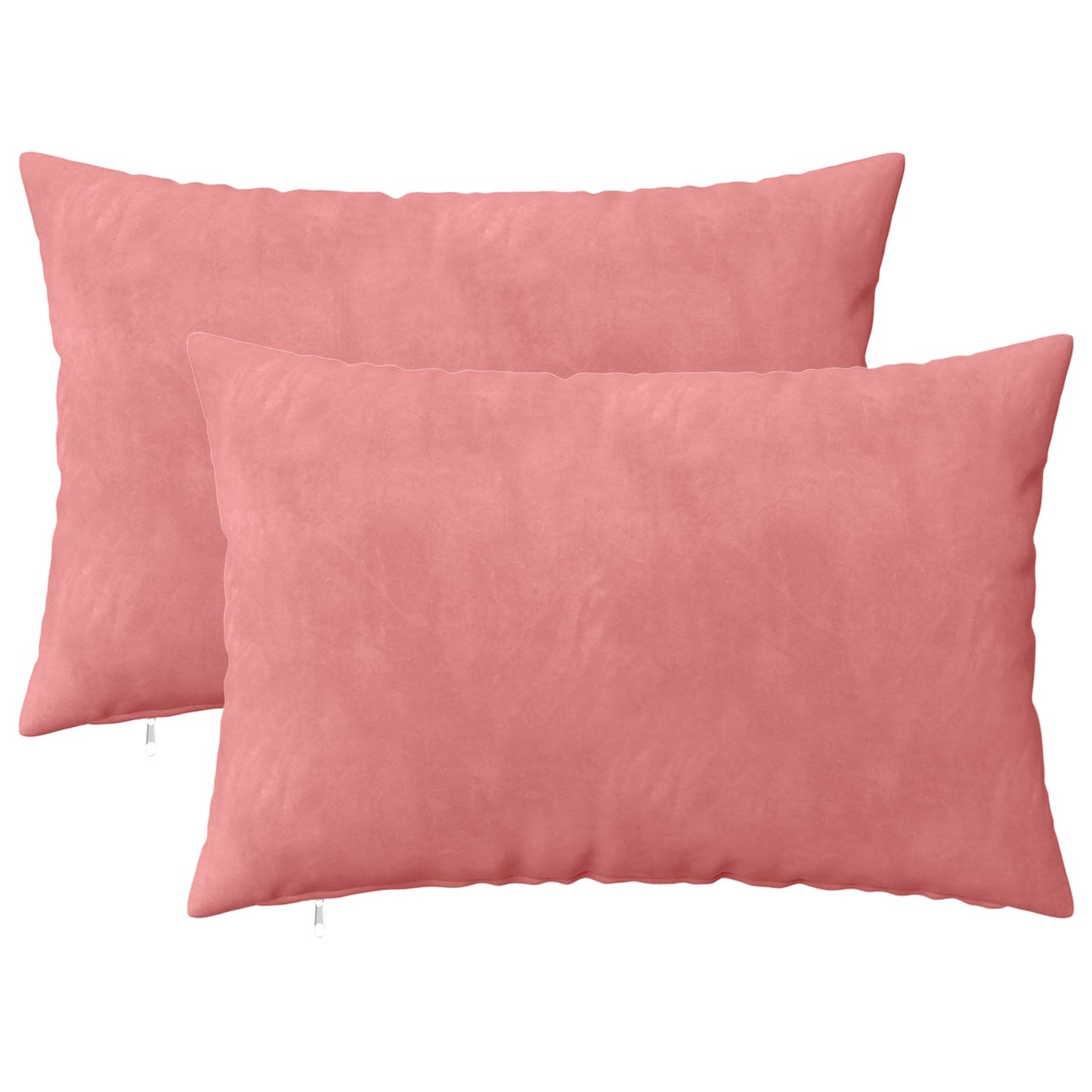 Cushion with Pillow HEERLEN 2 pcs Pink Velvet
