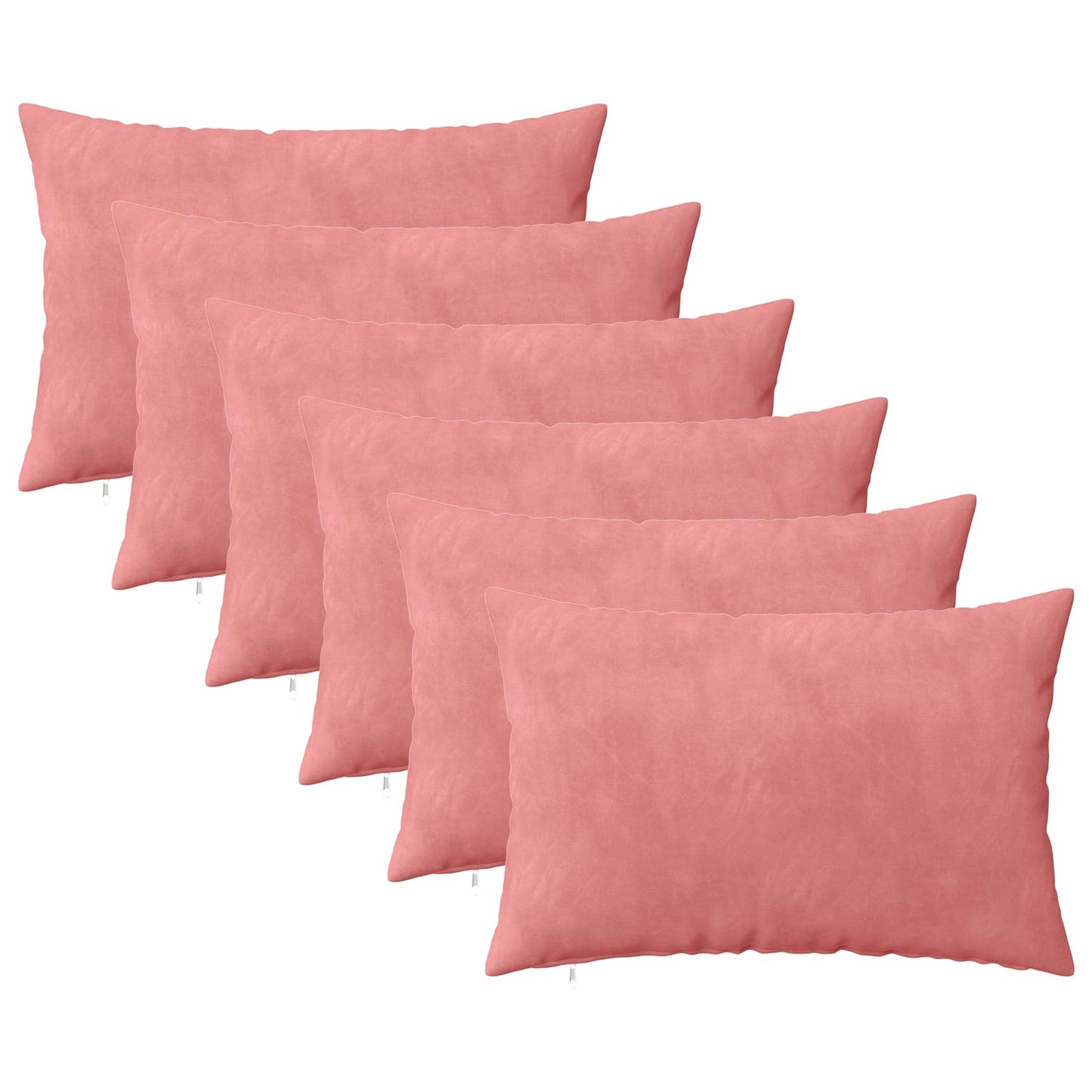 Cushion with Pillow HEERLEN 6 pcs Pink Velvet