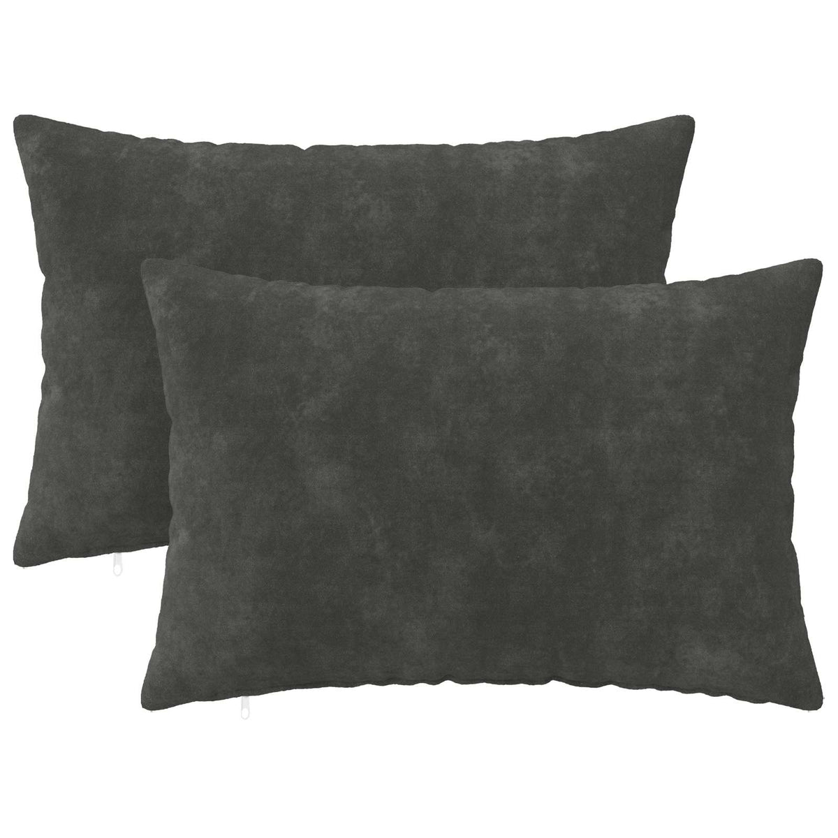 Cushion with Pillow HEERLEN 2 pcs Anthracite Microfiber Fleece