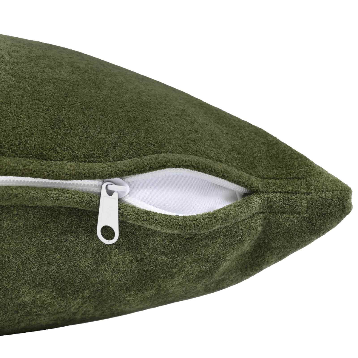 Cushion with Pillow HEERLEN 6 pcs Green Microfiber Fleece