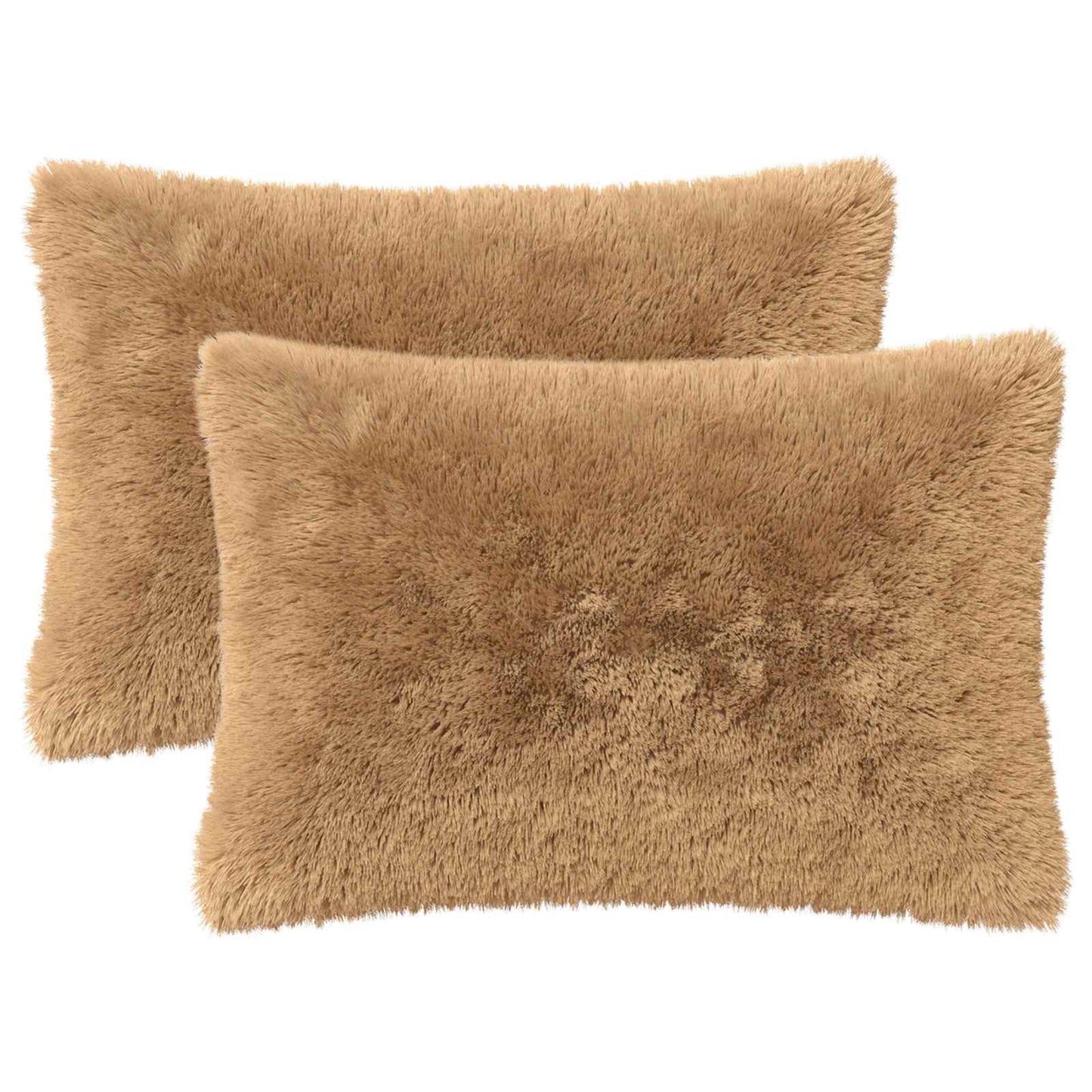 Cushion with Pillow HEERLEN 6 pcs Taupe PV Fleece