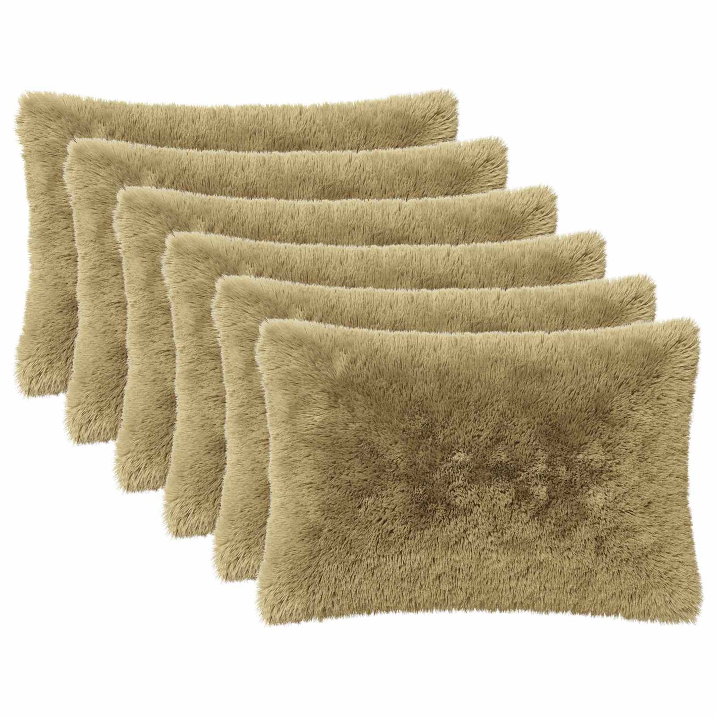 Cushion with Pillow HEERLEN 2 pcs Light Grey PV Fleece