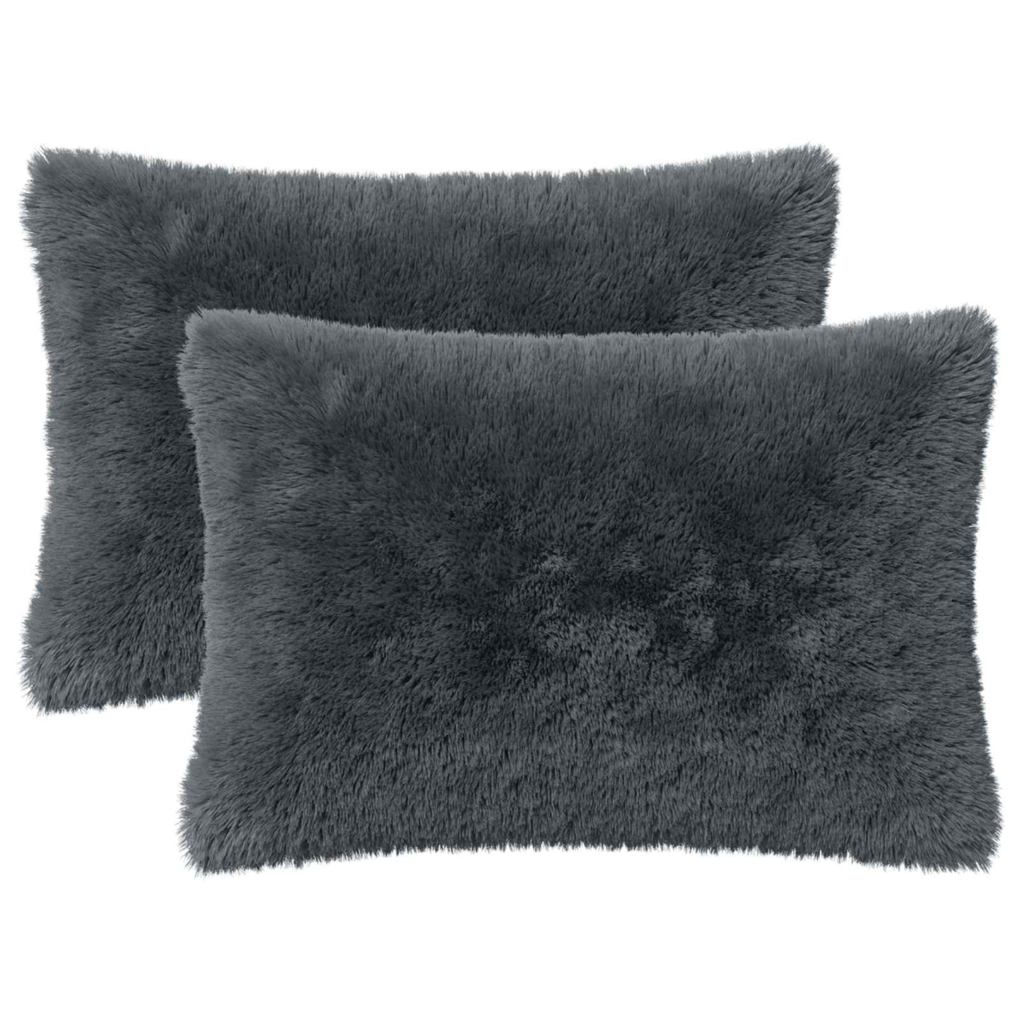 Cushion with Pillow HEERLEN 2 pcs Anthracite PV Fleece