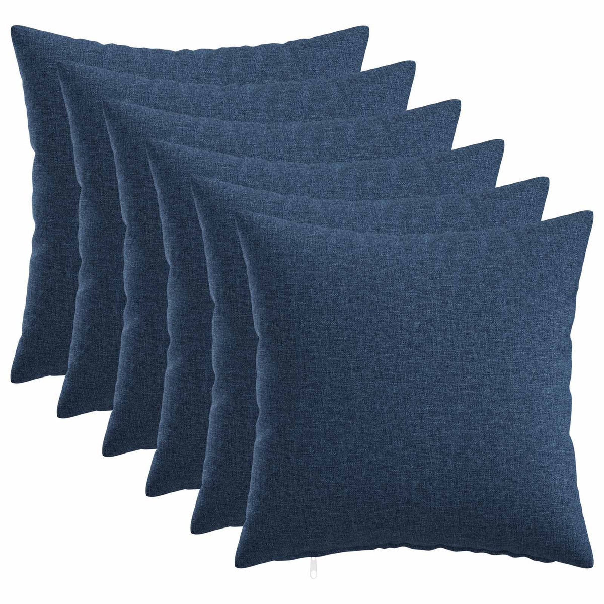 Throw Pillow 6 pcs HEERLEN Blue 35 x 35 cm Fabric