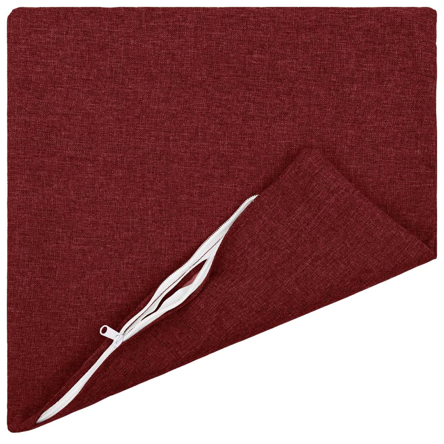 Cushion with Pillow HEERLEN 6 pcs Wine Red Fabric
