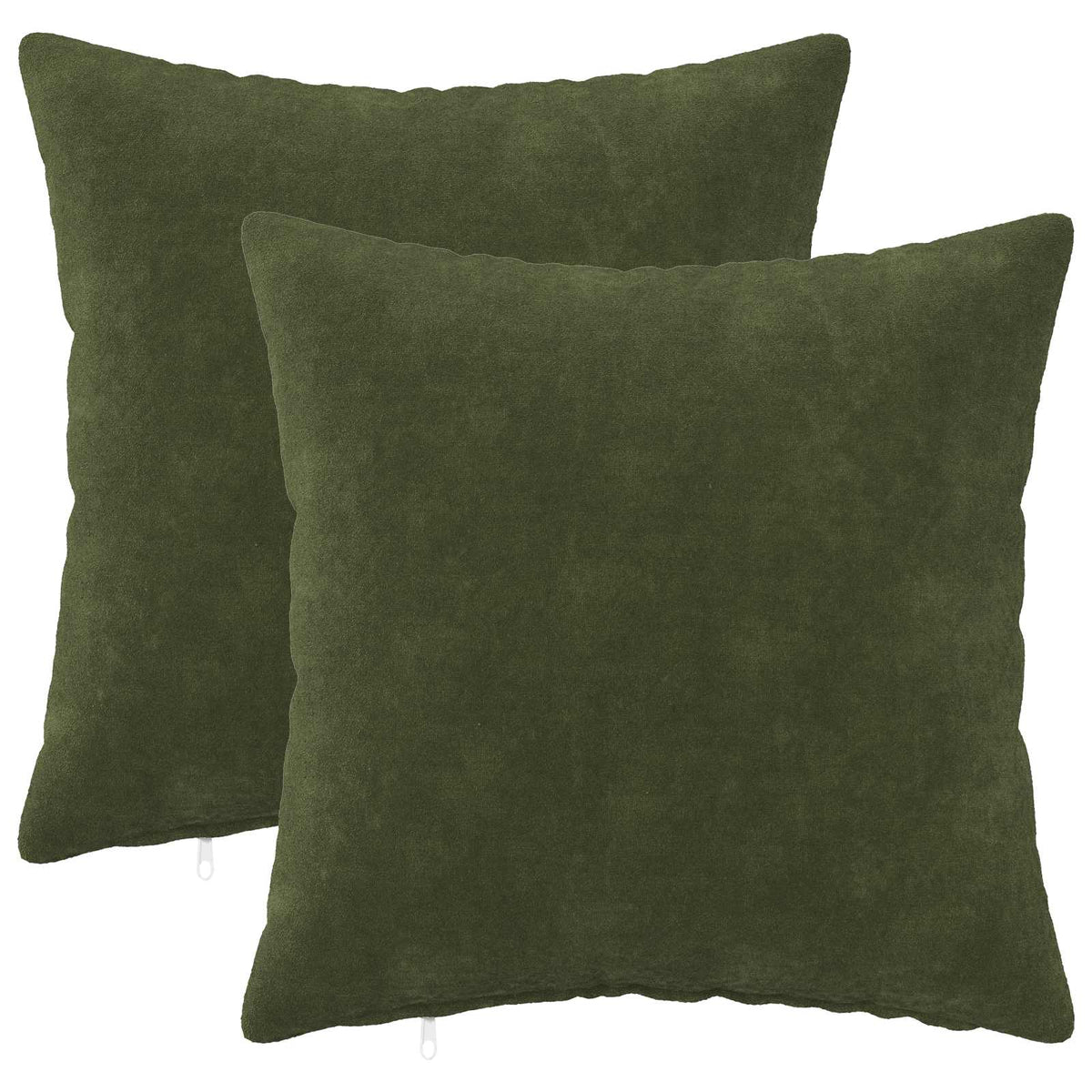 Cushion with Pillow HEERLEN 2 pcs Green Microfiber Fleece