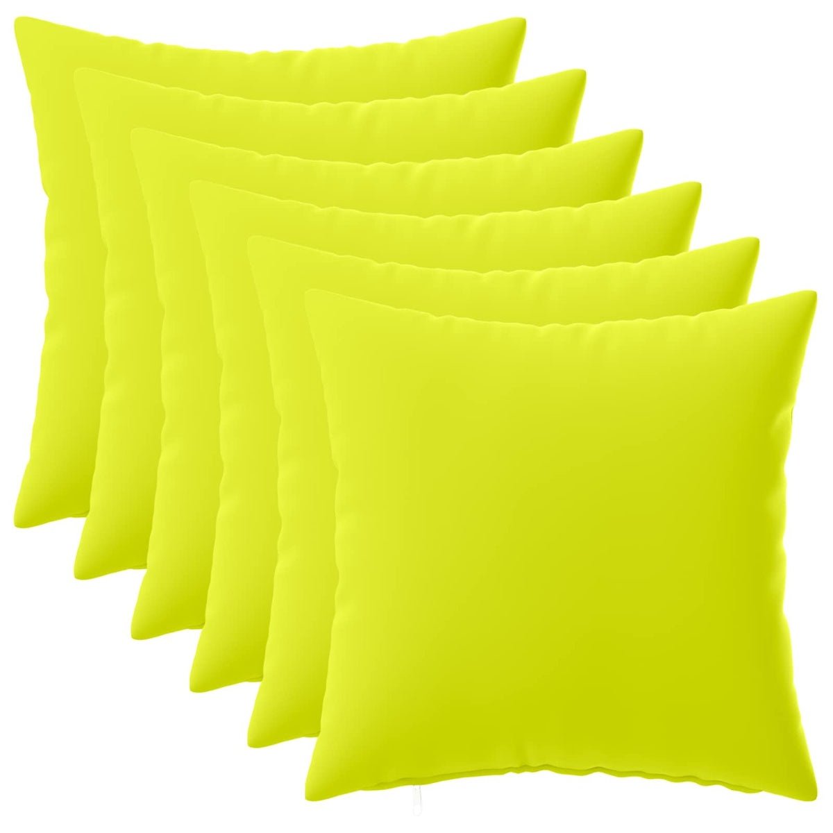 Cushion with Pillow HEERLEN 6 pcs Bright Green Polyester