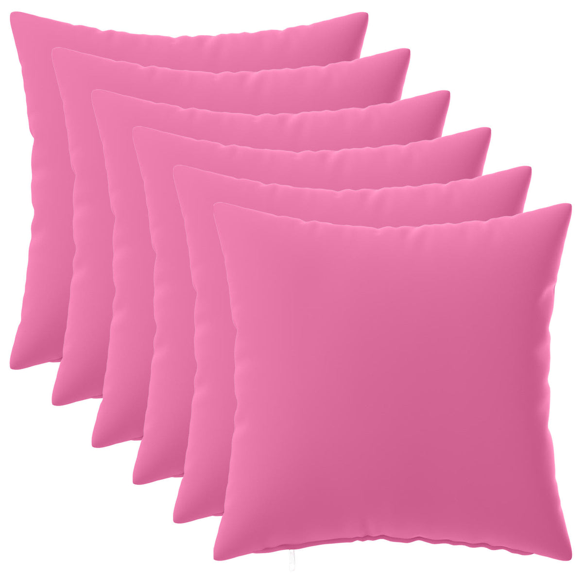 Cushion with Pillow HEERLEN 6 pcs Pink Polyester