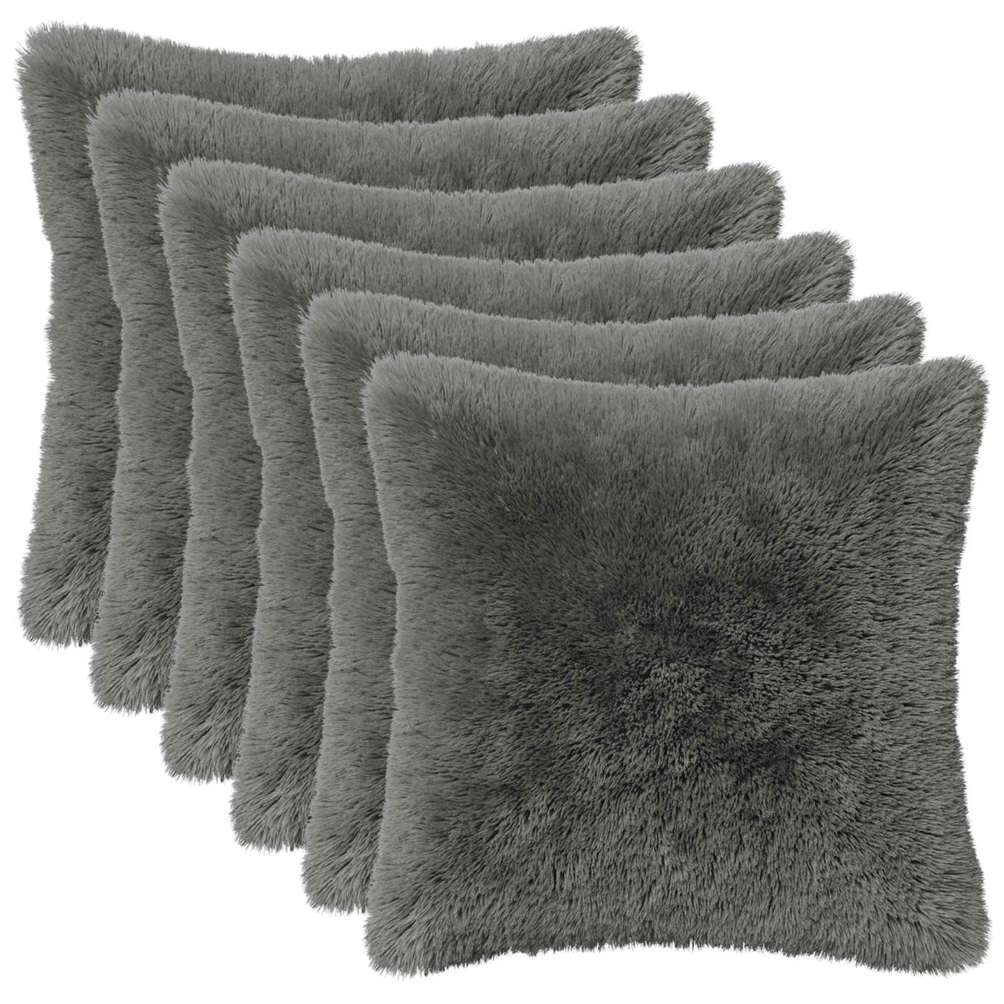 Cushion with Pillow HEERLEN 6 pcs Light Green PV Fleece