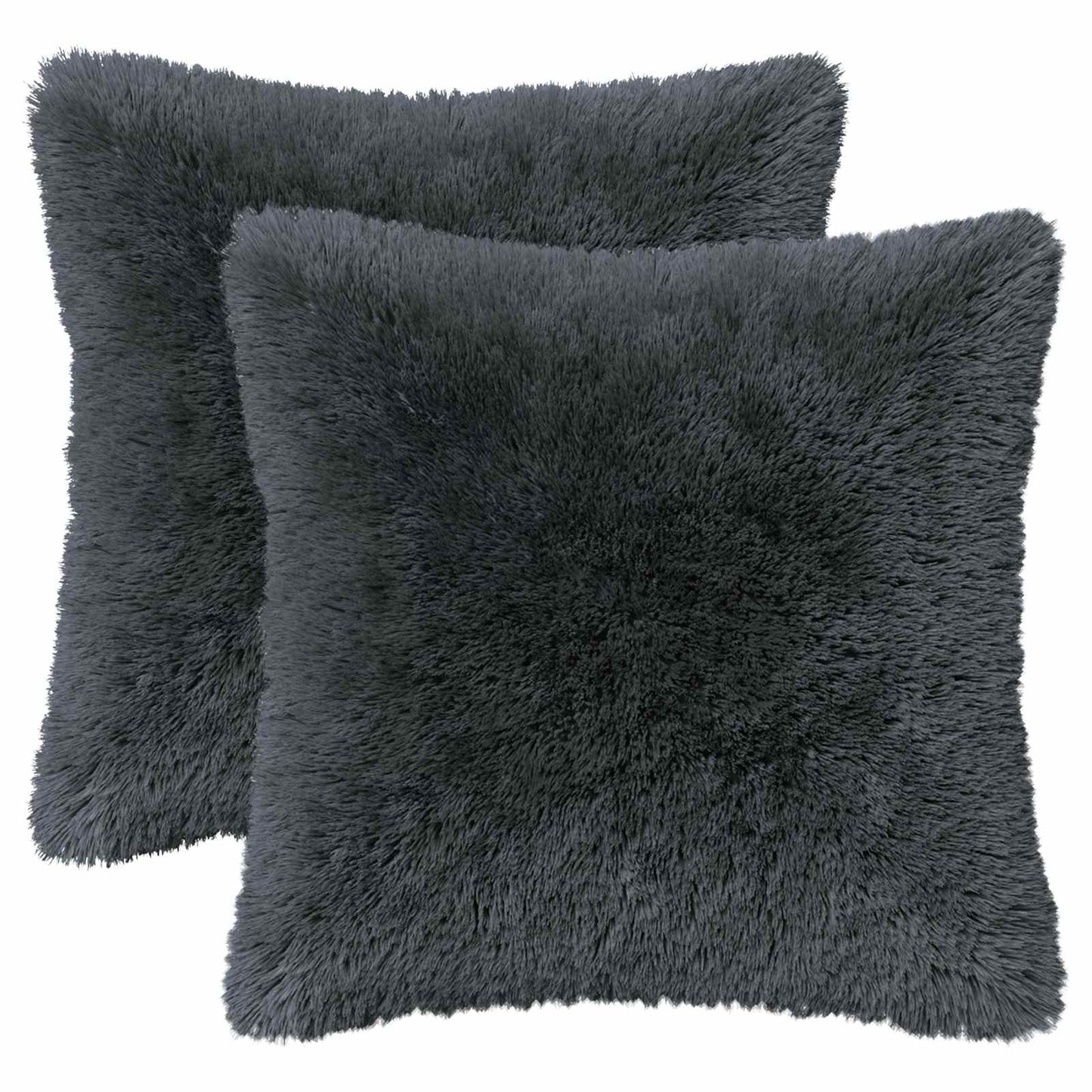 Cushion with Pillow HEERLEN 2 pcs Anthracite PV Fleece