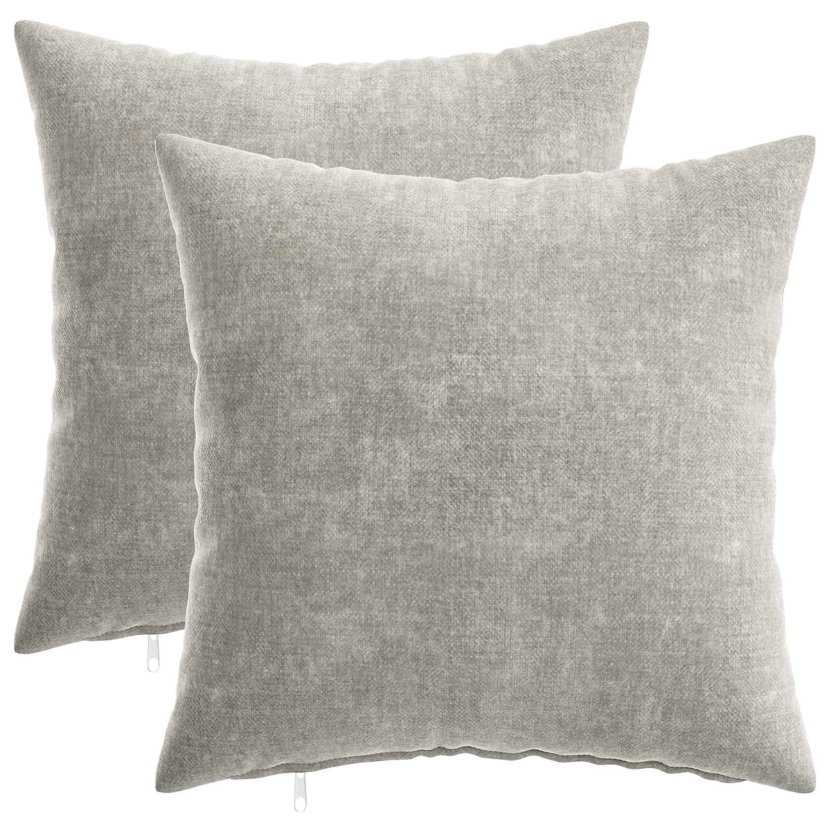 Throw Pillow 2 pcs HEERLEN Light Grey 40 x 40 cm