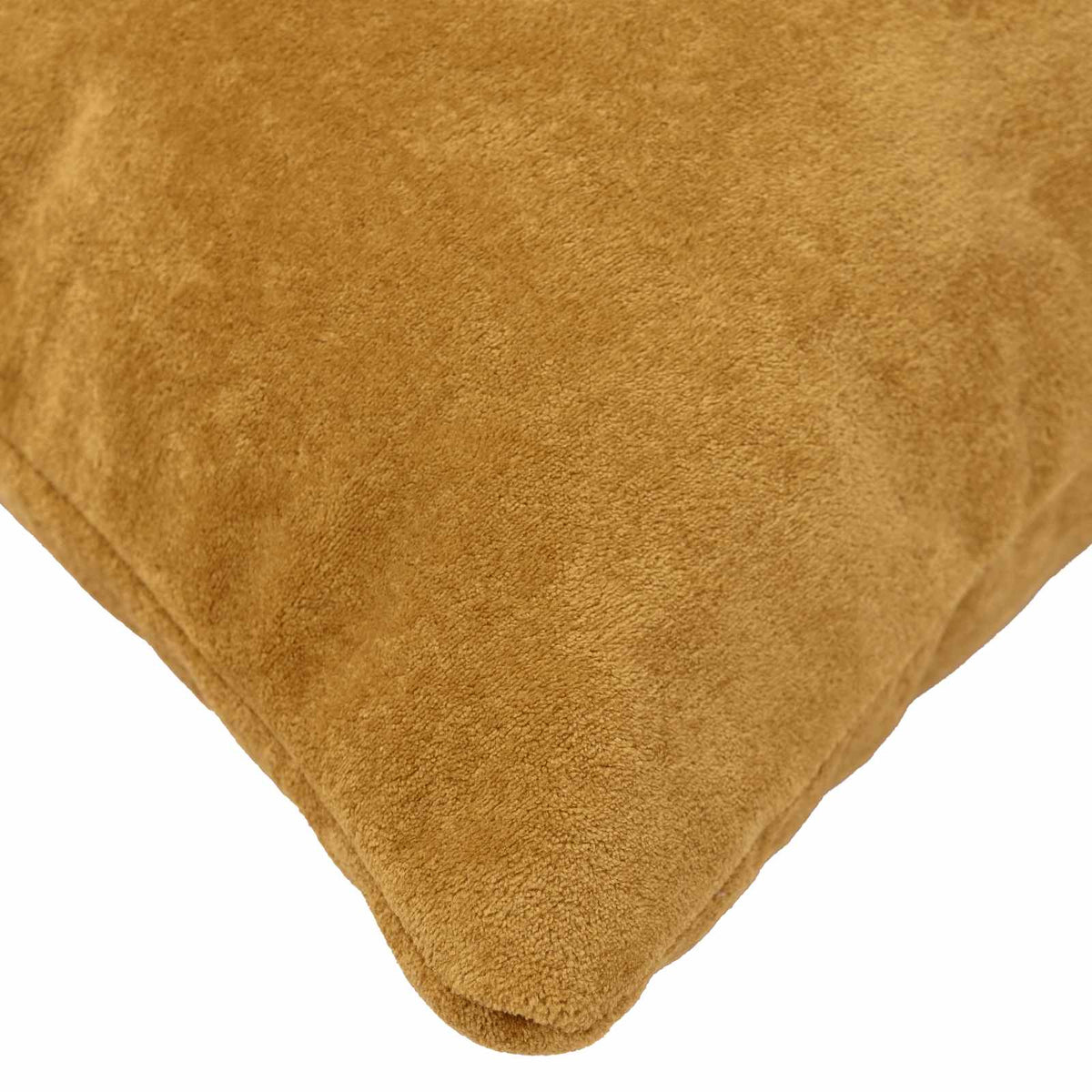 Cushion with Pillow HEERLEN 12 pcs Yellow Microfiber Fleece