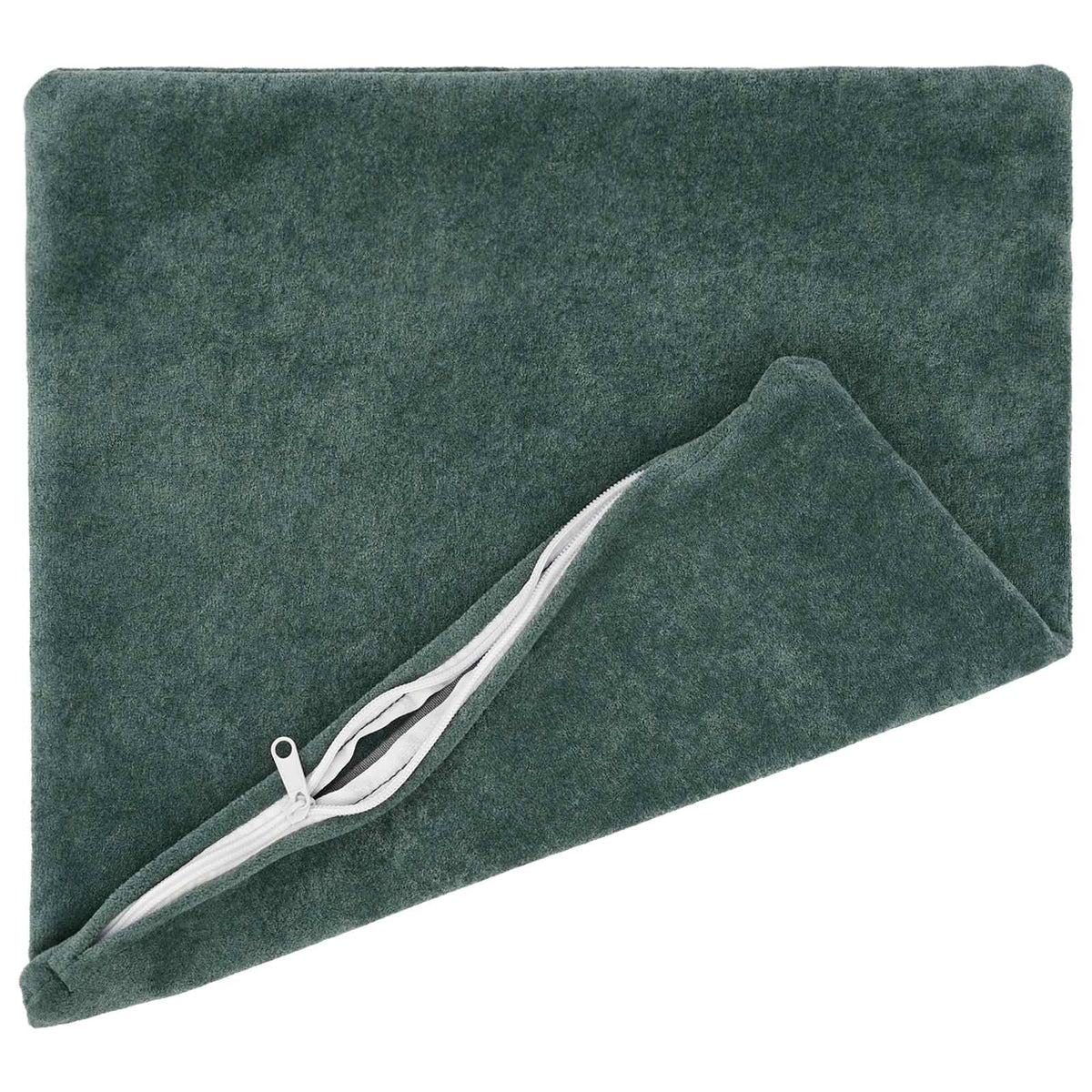 Cushion with Pillow HEERLEN 2 pcs Sea Blue Microfiber Fleece
