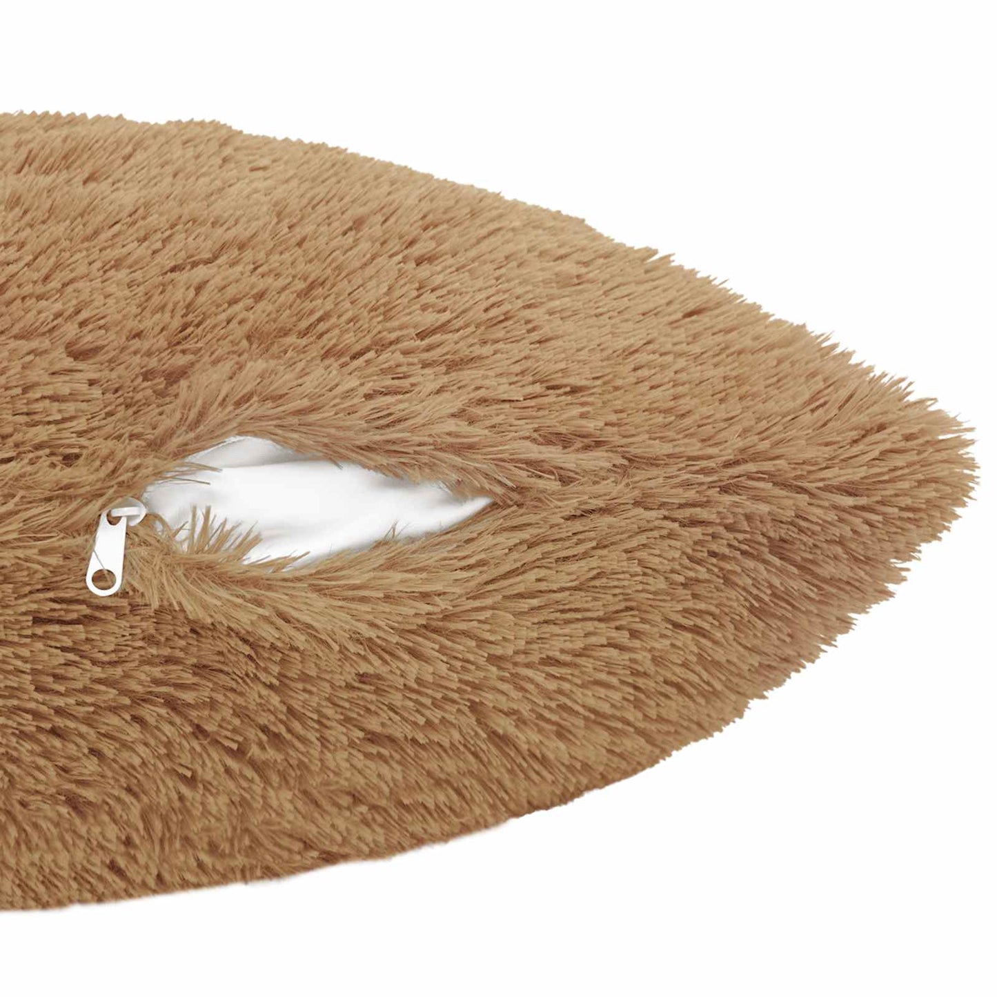 Cushion with Pillow HEERLEN 12 pcs Taupe PV Fleece