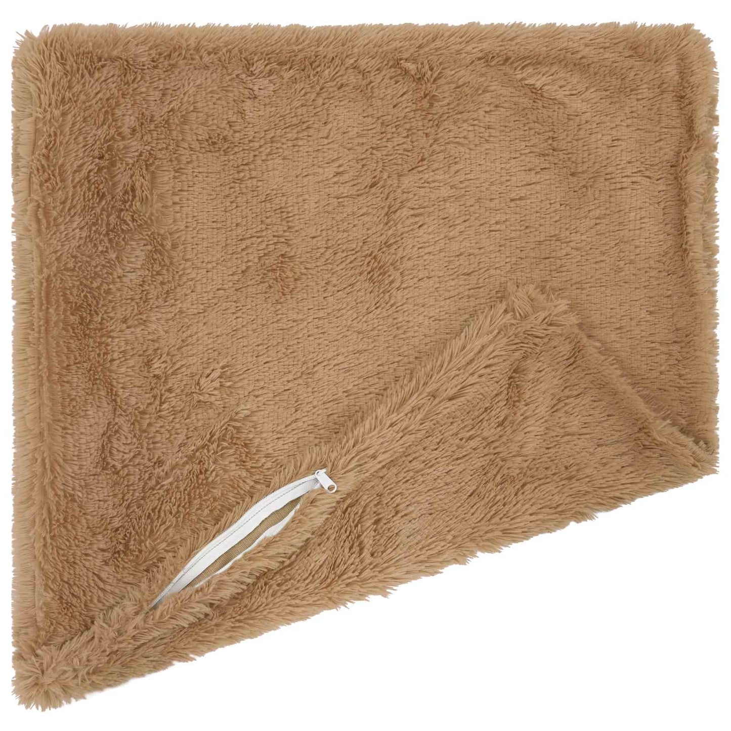 Cushion with Pillow HEERLEN 12 pcs Taupe PV Fleece