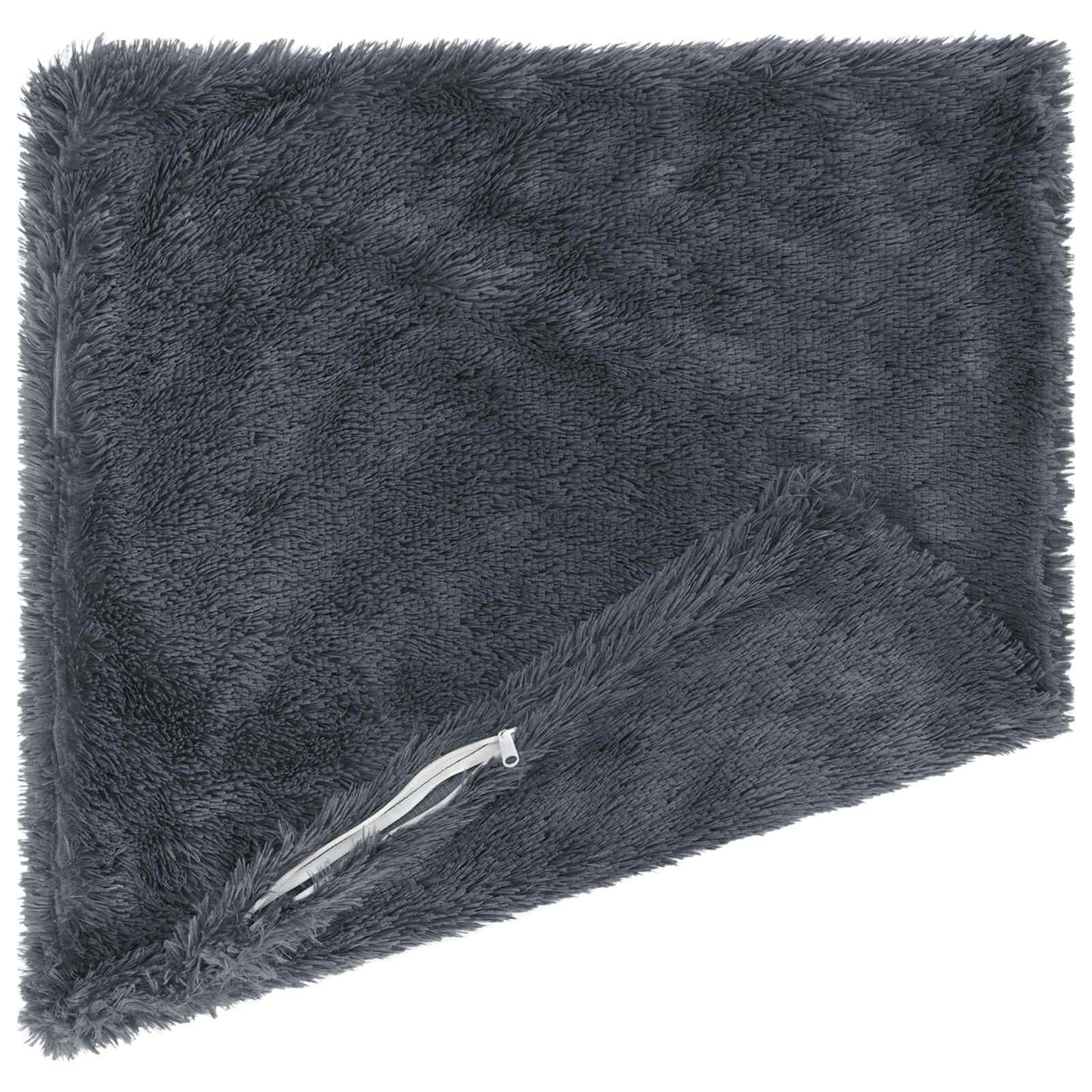 Cushion with Pillow HEERLEN 12 pcs Anthracite PV Fleece