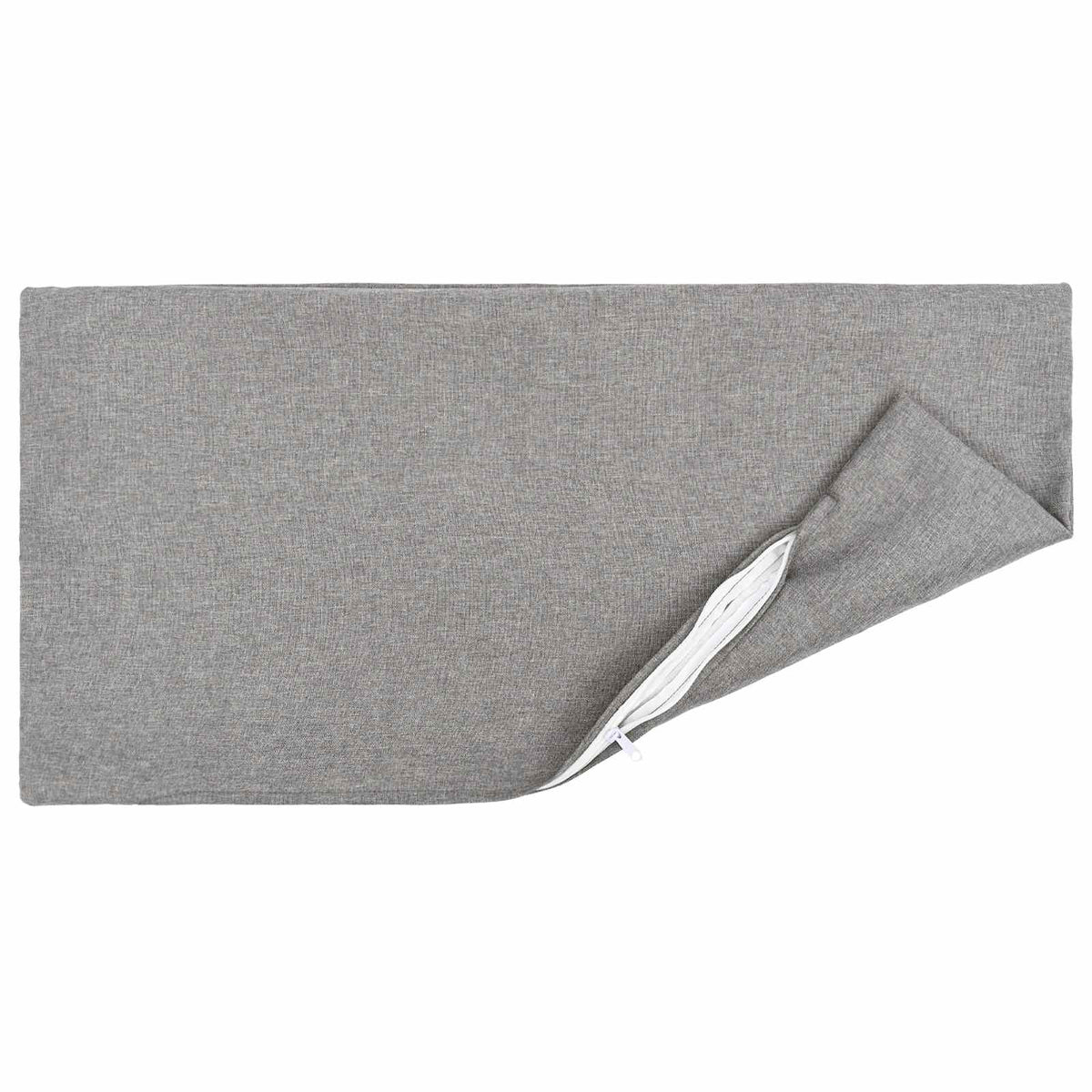 Cushion with Pillow HEERLEN 2 pcs Cloud Grey Fabric