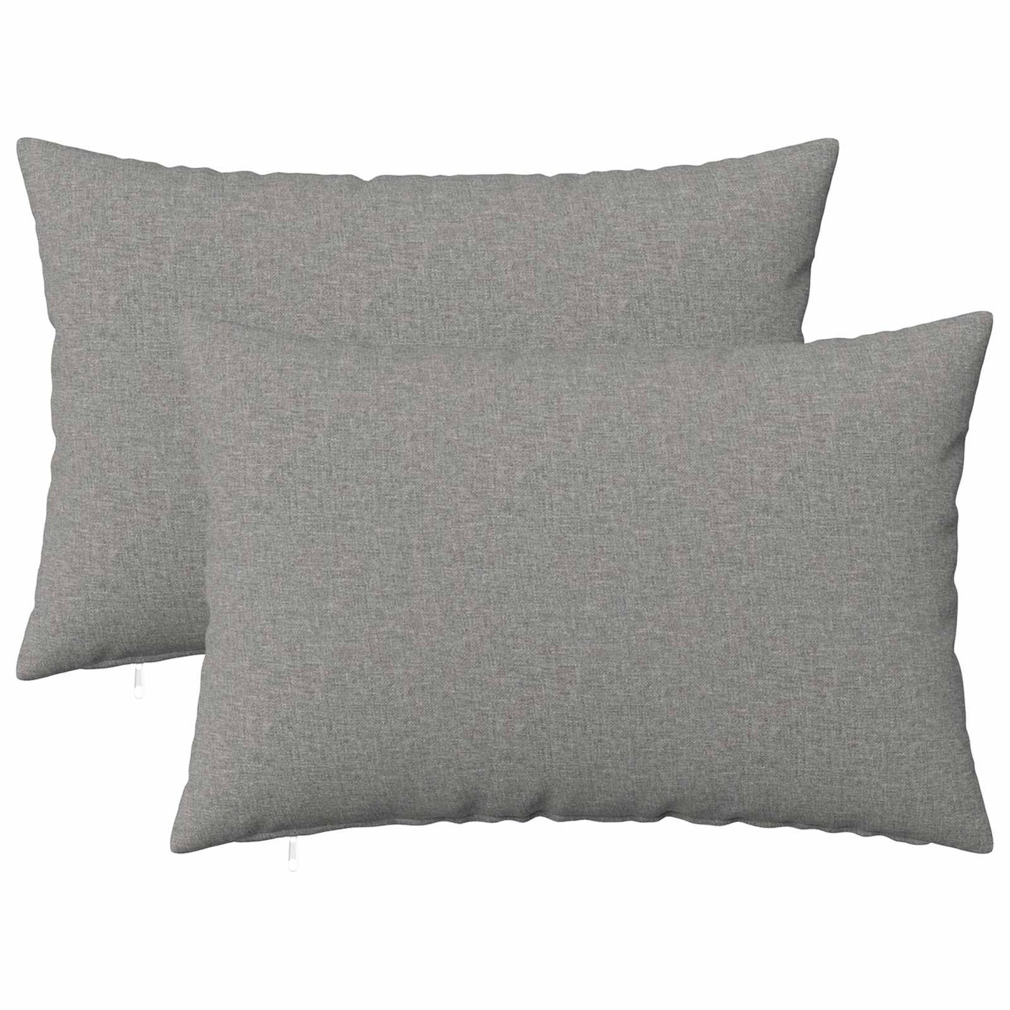 Cushion with Pillow HEERLEN 2 pcs Cloud Grey Fabric