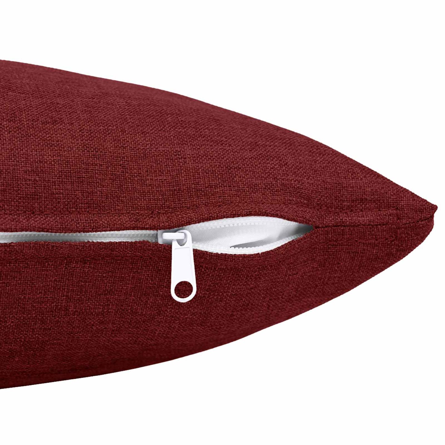 Cushion with Pillow HEERLEN 6 pcs Wine Red Fabric