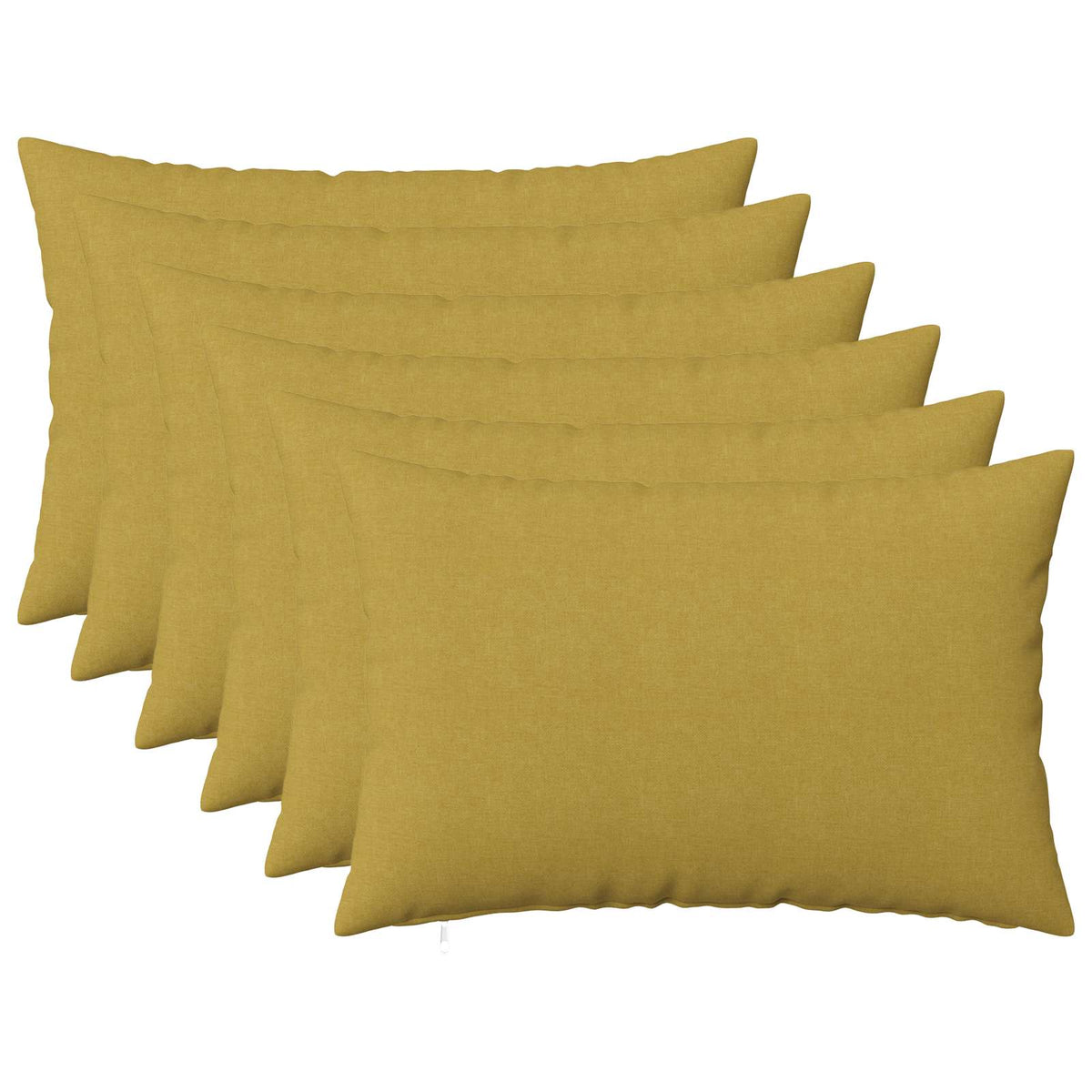 Throw Pillow 6 pcs HEERLEN Light Green 40 x 60 cm Fabric
