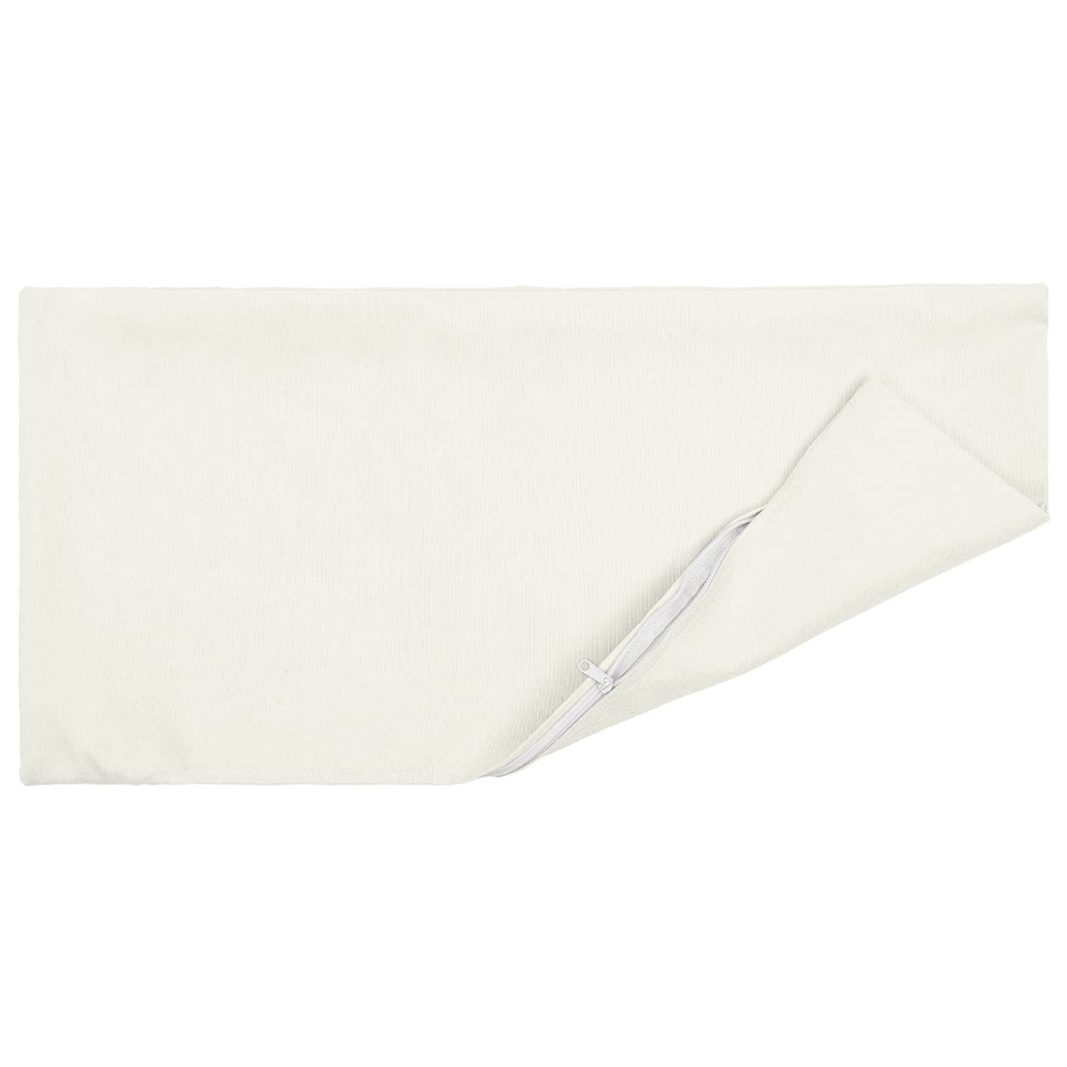 Throw Pillow 2 pcs HEERLEN White 40 x 60 cm Fabric