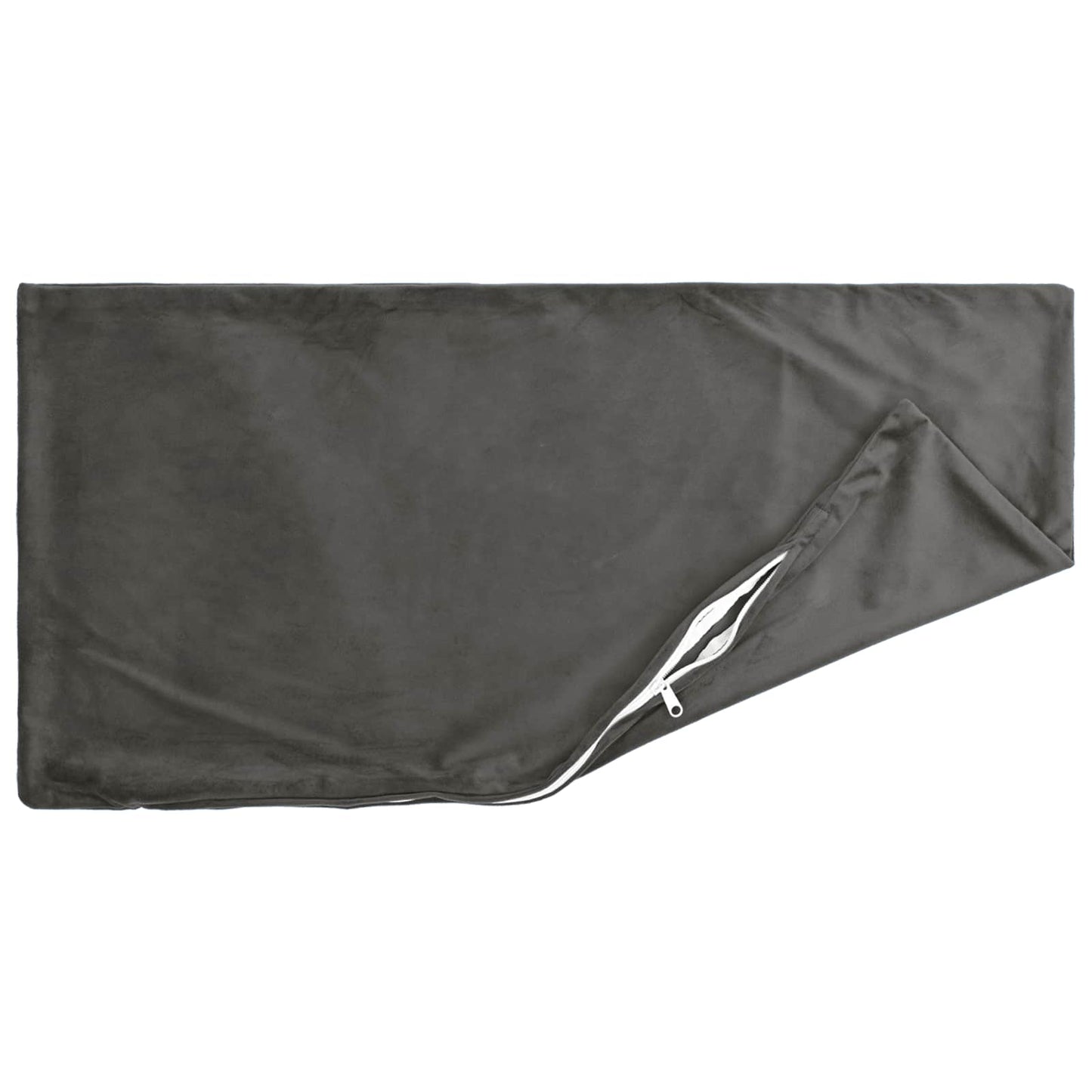 Cushion with Pillow HEERLEN 6 pcs Dark Grey Velvet