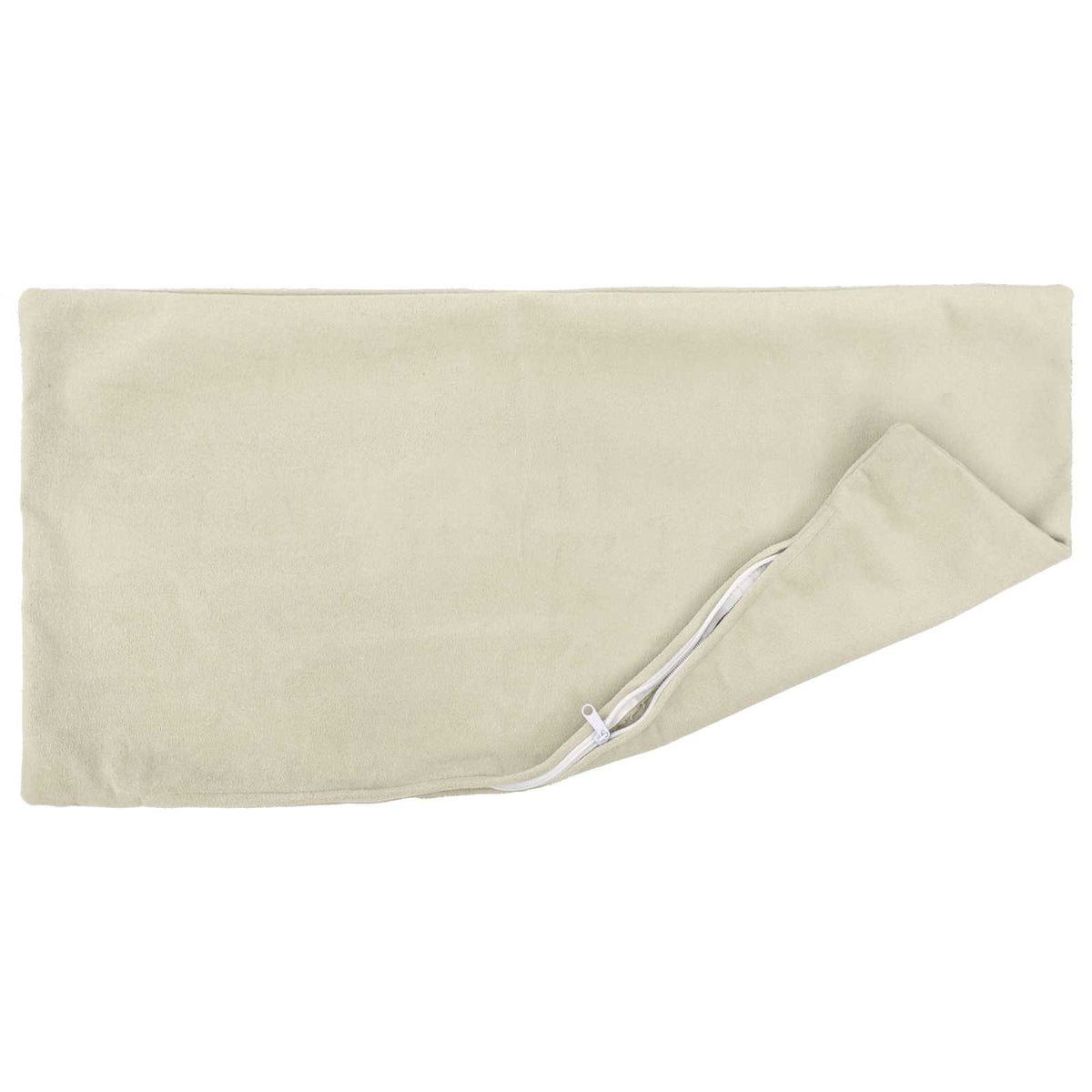 Cushion with Pillow HEERLEN 2 pcs Cream Microfiber Fleece