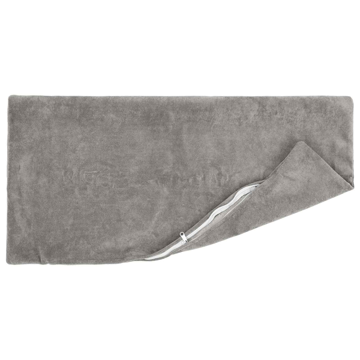 Cushion with Pillow HEERLEN 6 pcs Light Grey Microfiber Fleece
