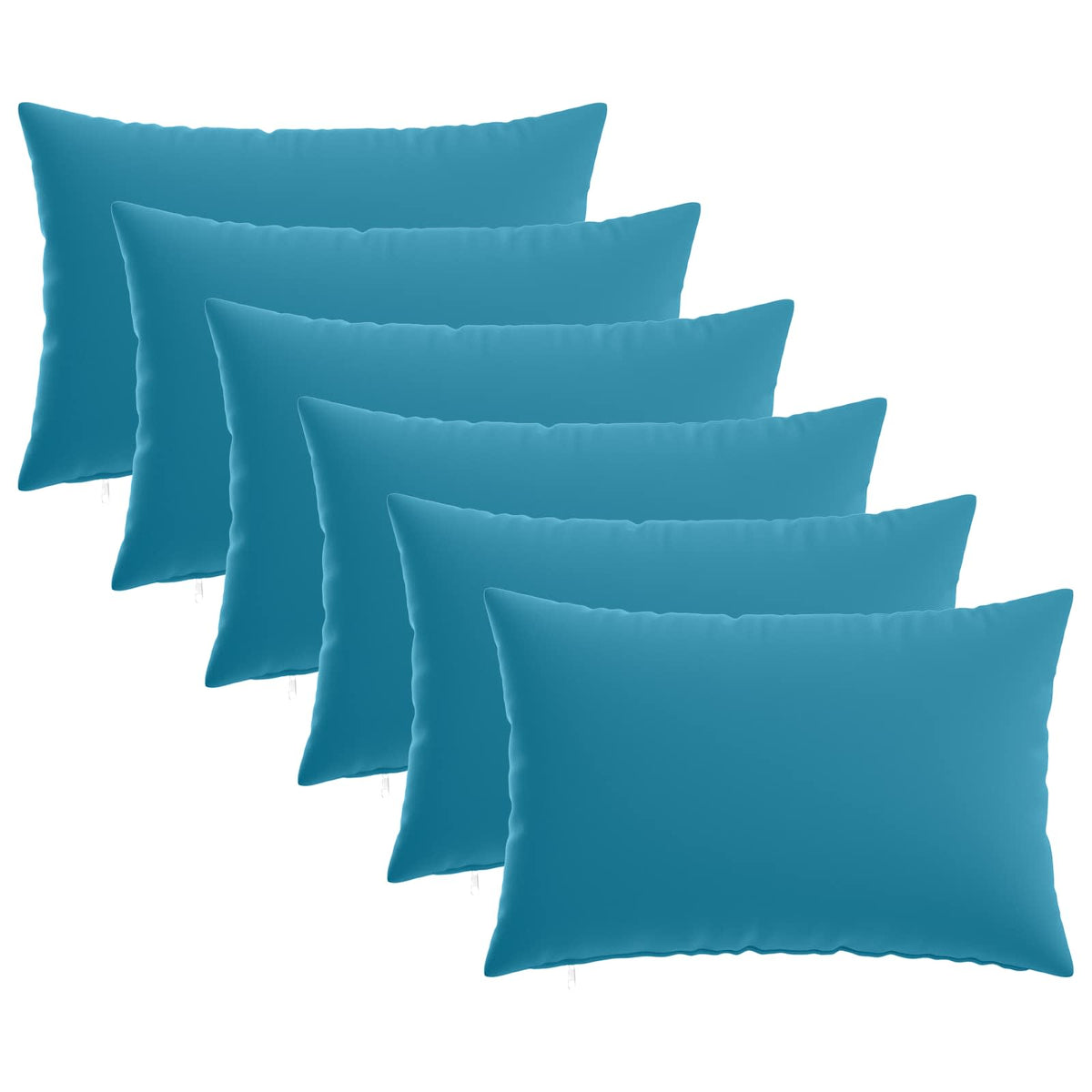 Cushion with Pillow HEERLEN 6 pcs Light Blue Polyester