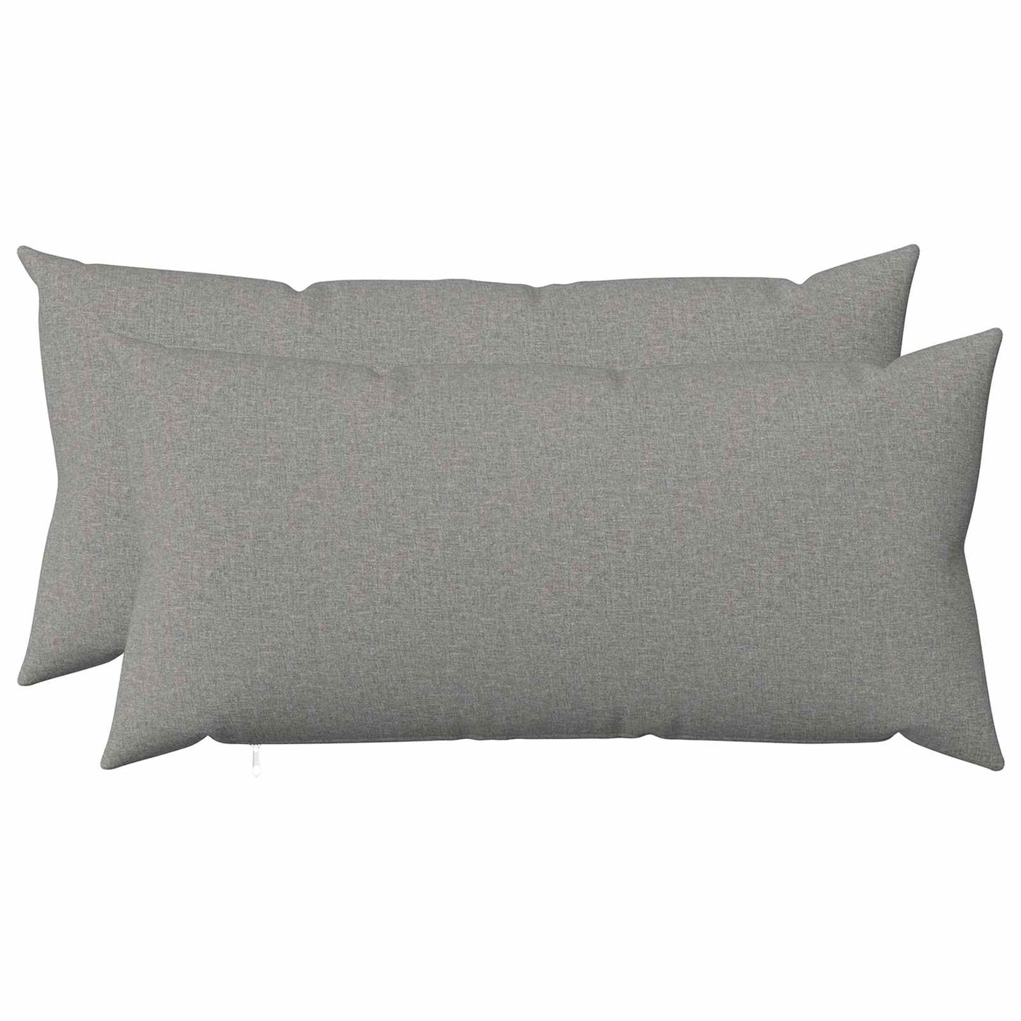 Cushion with Pillow HEERLEN 2 pcs Cloud Grey Fabric