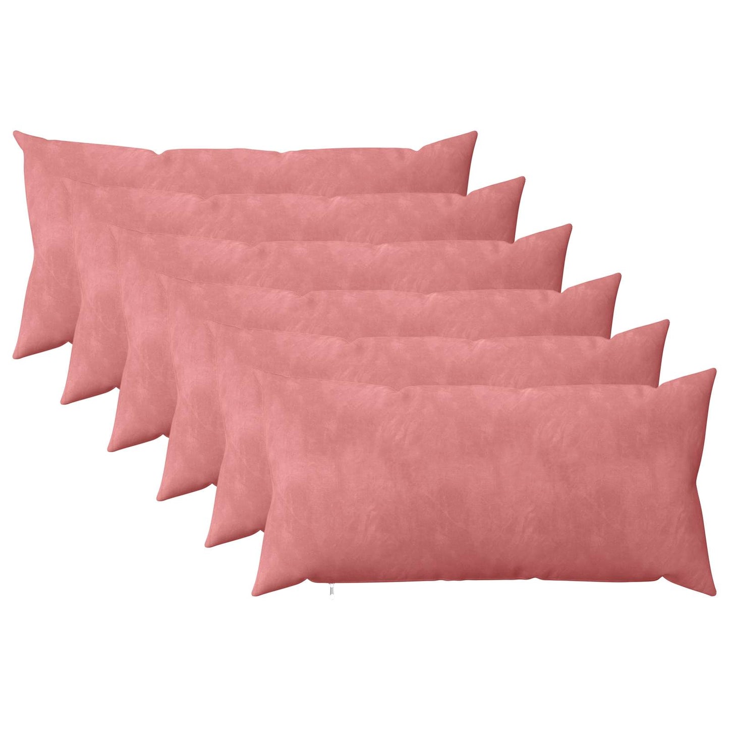 Cushion with Pillow HEERLEN 6 pcs Pink Velvet