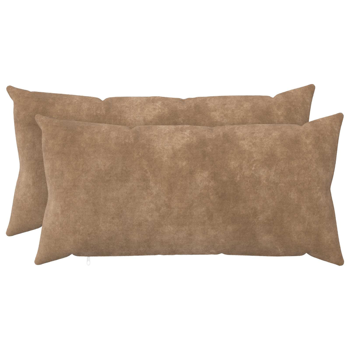 Cushion with Pillow HEERLEN 2 pcs Taupe Microfiber Fleece