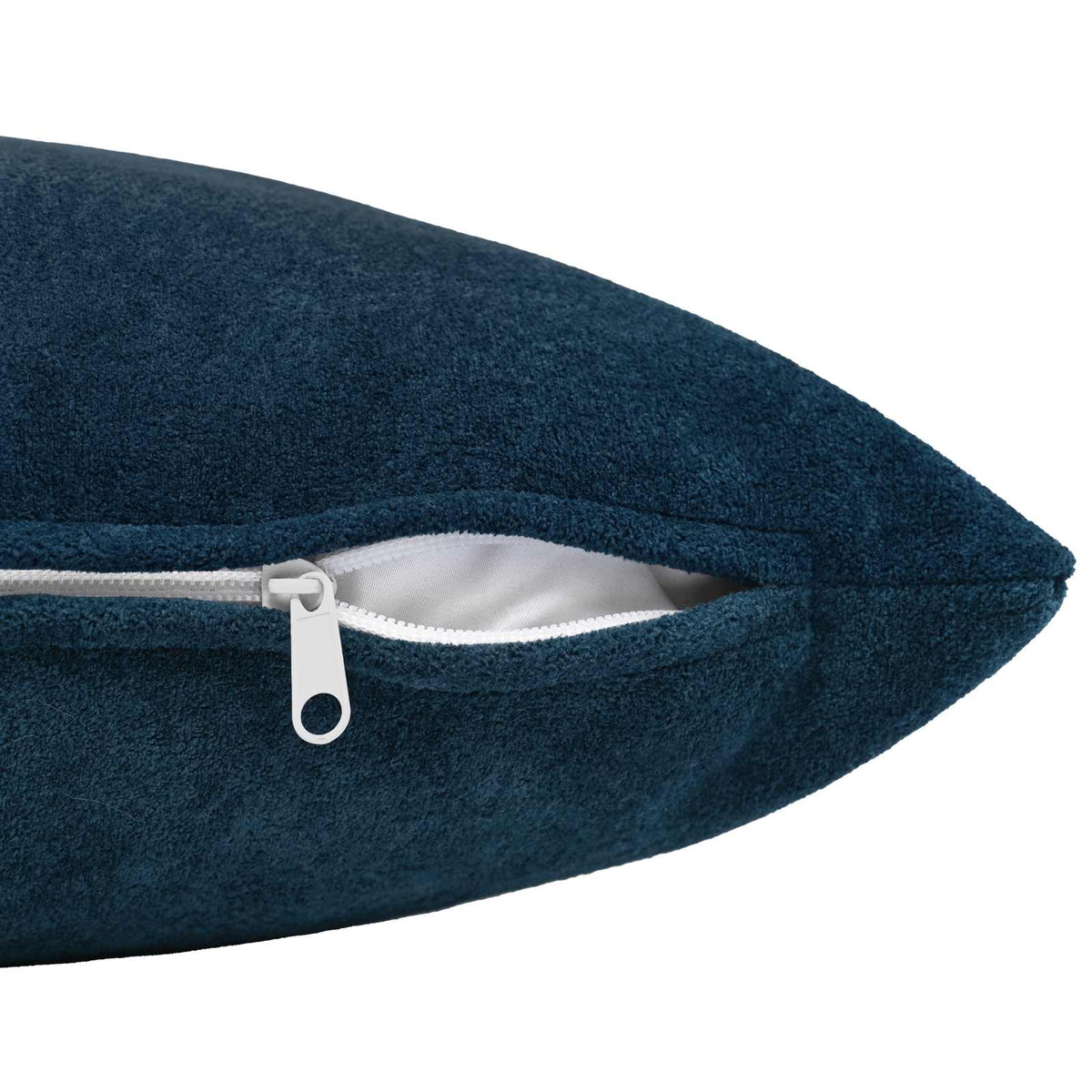 Cushion with Pillow HEERLEN 6 pcs Blue Microfiber Fleece