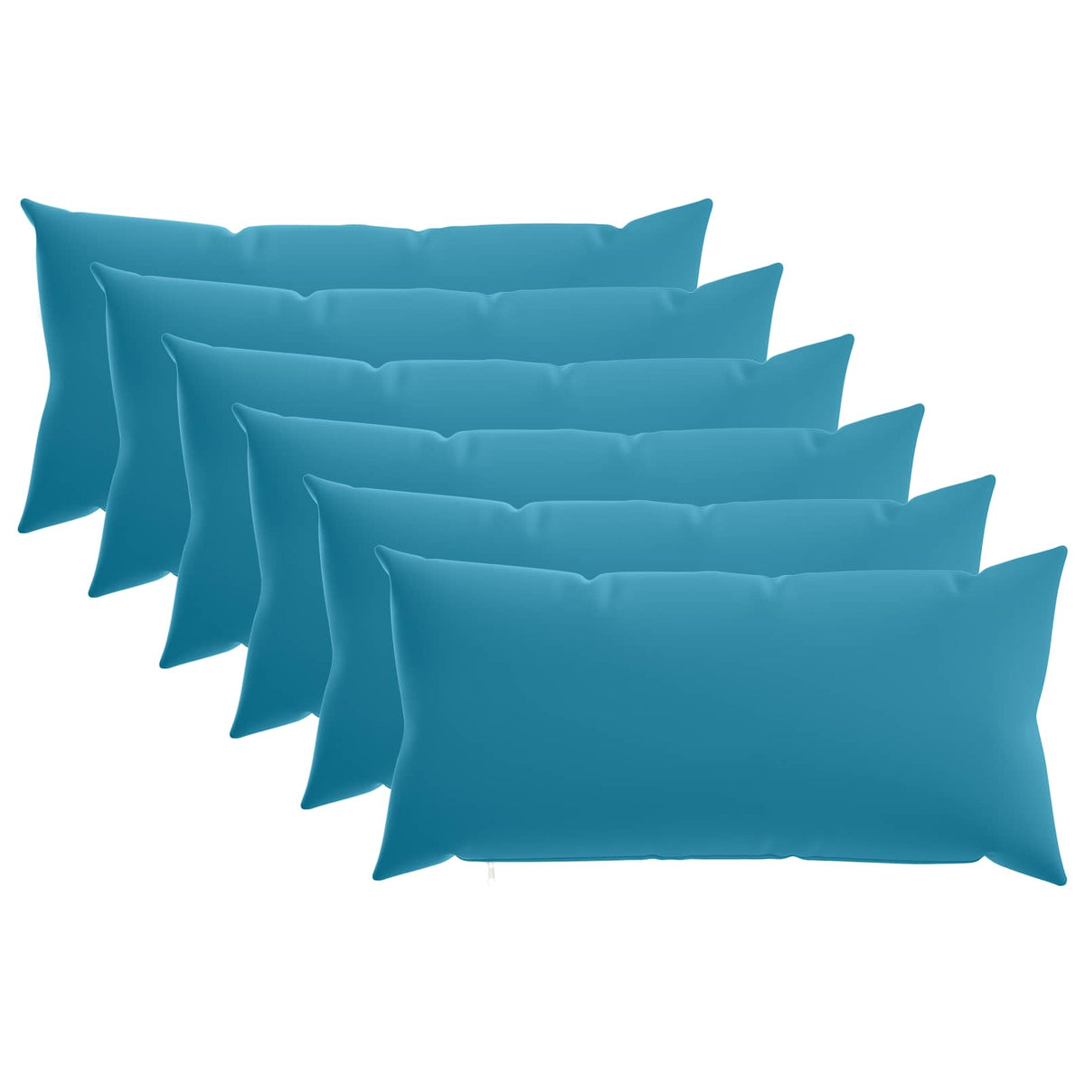Cushion with Pillow HEERLEN 6 pcs Light Blue Polyester